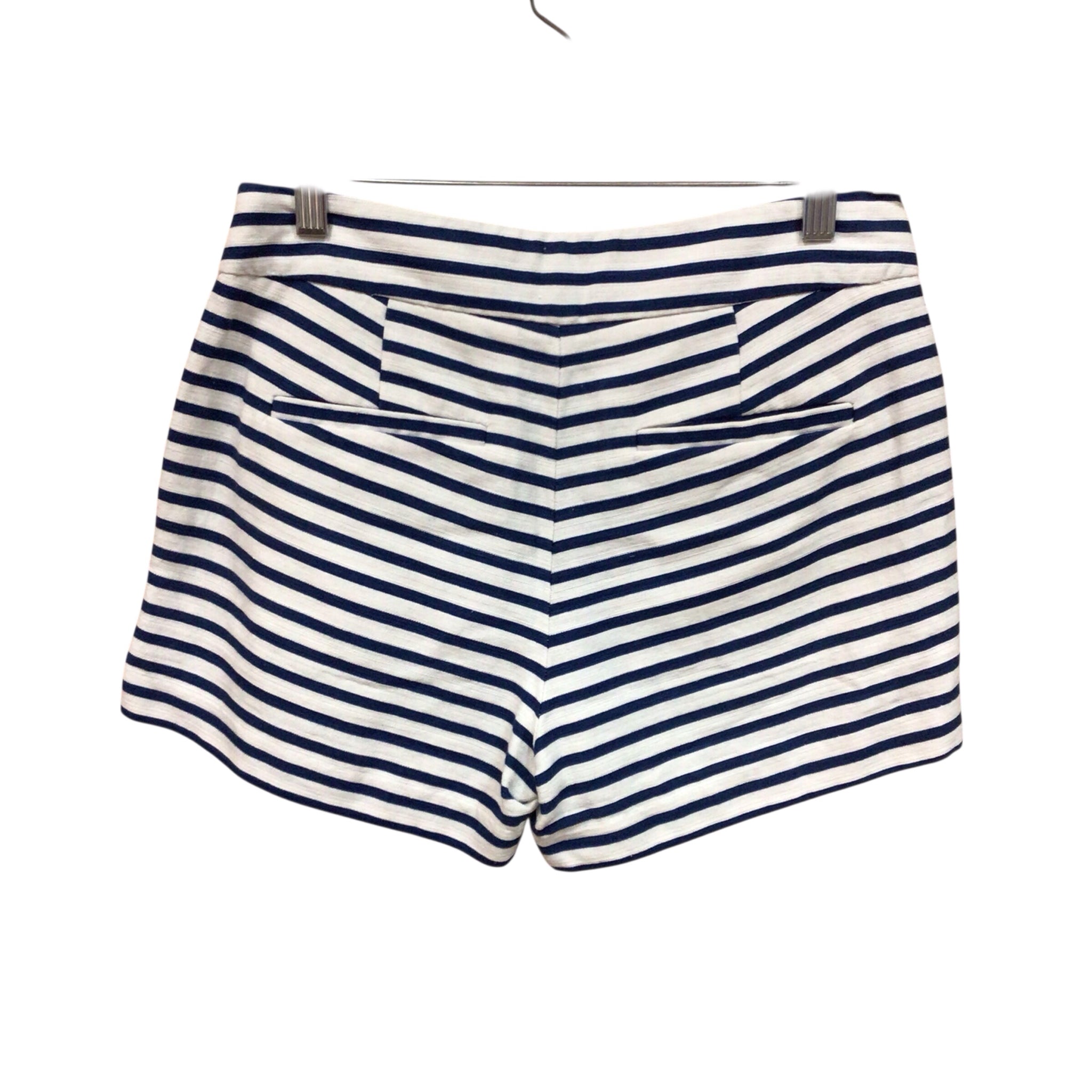 J Crew Blue & White Striped Shorts Size 0