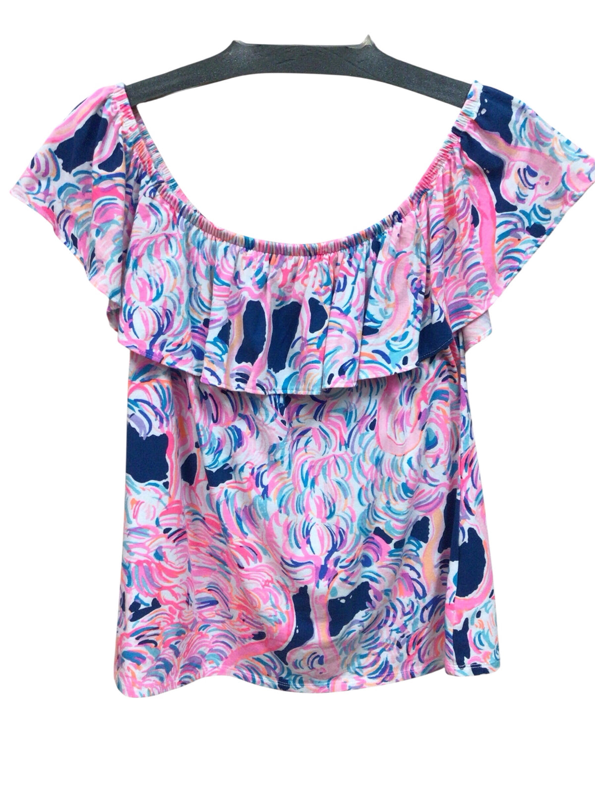 Lilly Pulitzer"La Fortuna" Pelican Pink "Head In The Sand" Top Size Medium