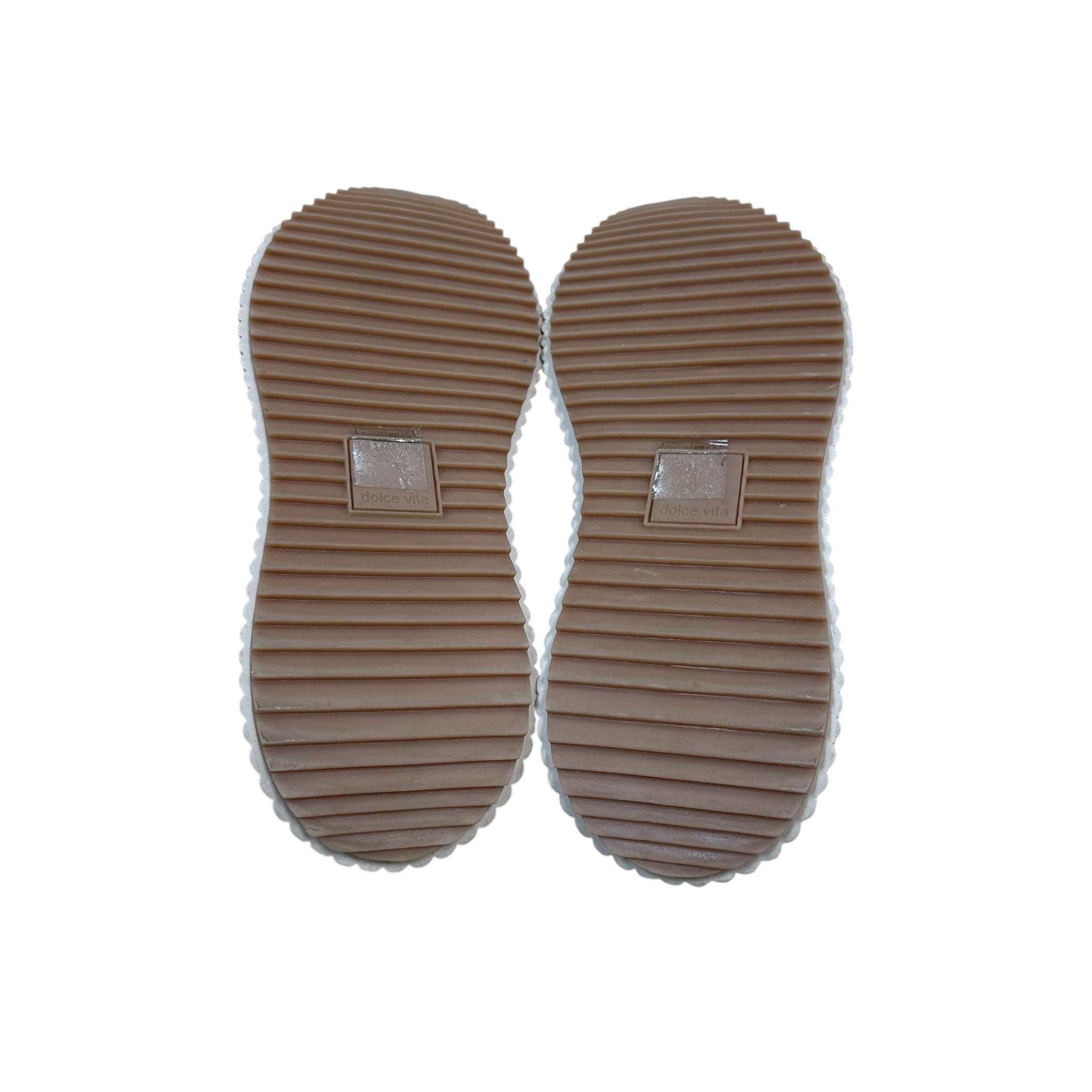 Dolce Vita Dolen Silver & Beige Sneakers Size 9.5