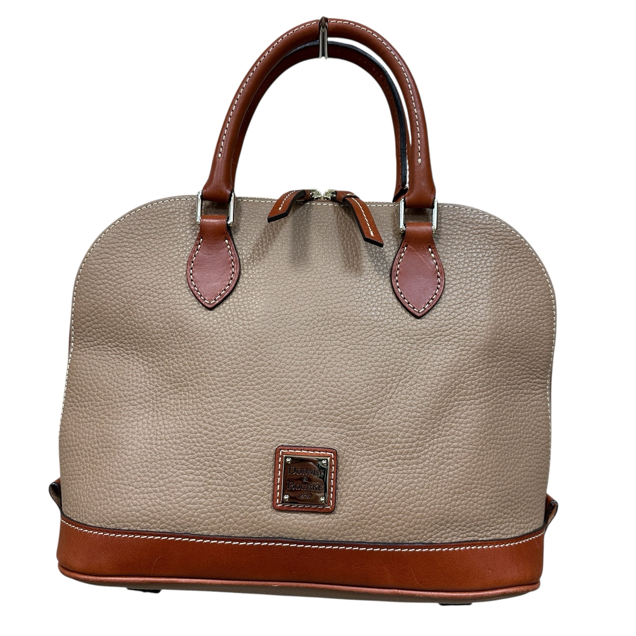 Dooney & Bourke Pebble Grain "Zip Zip" Satchel Crossbody Bag