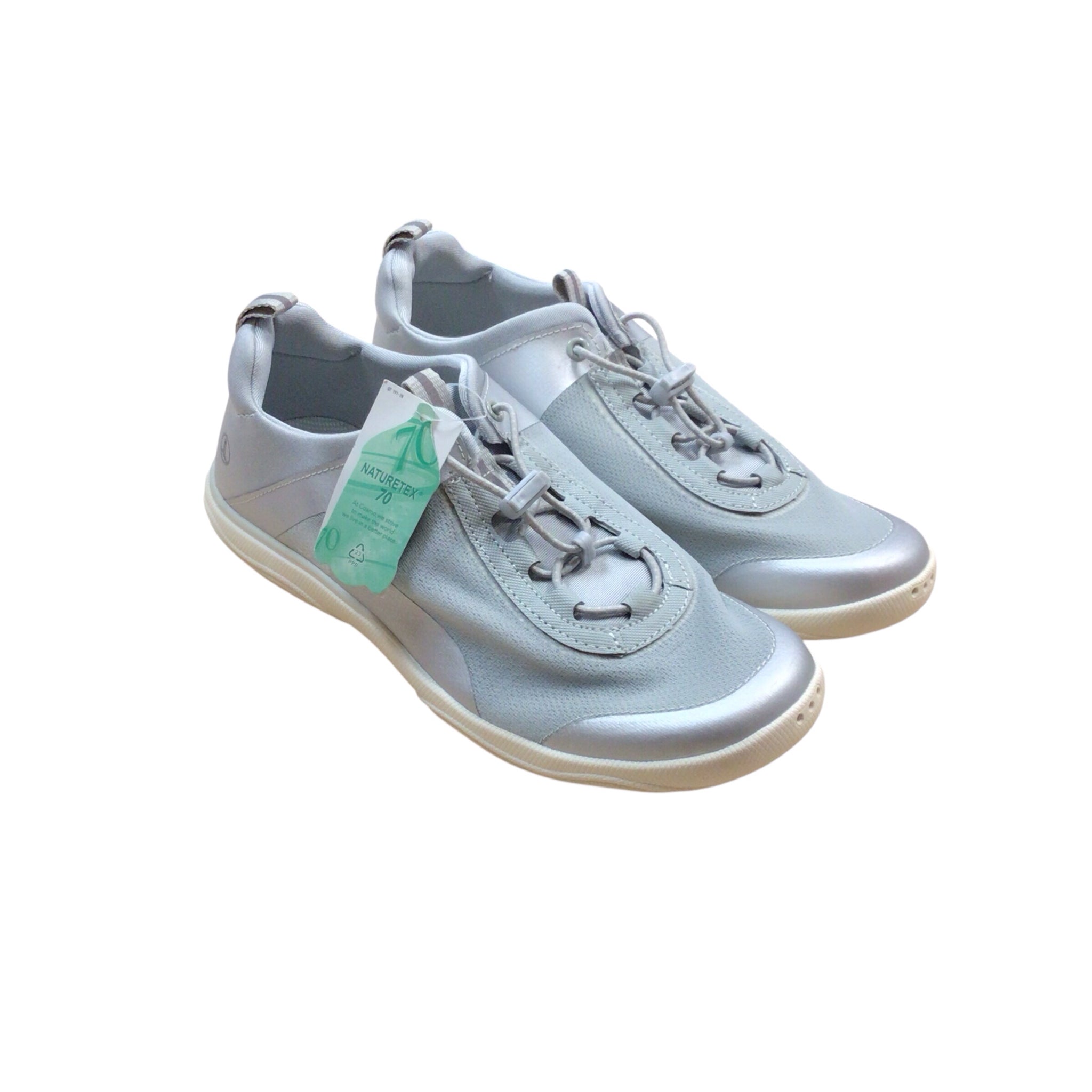 Land's End Silver Water Sneakers Size 9