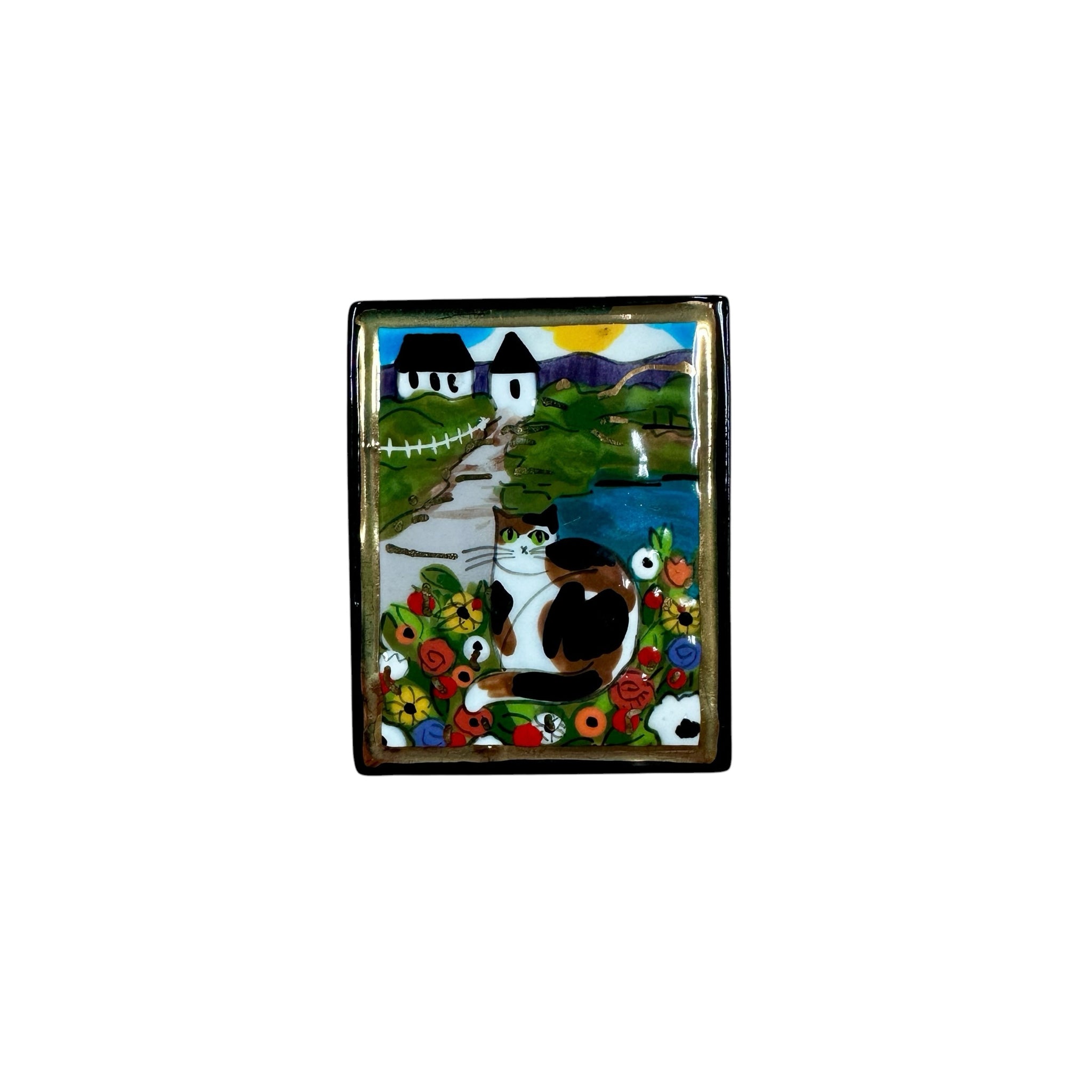 Large Cat Lapel Pin Brooch