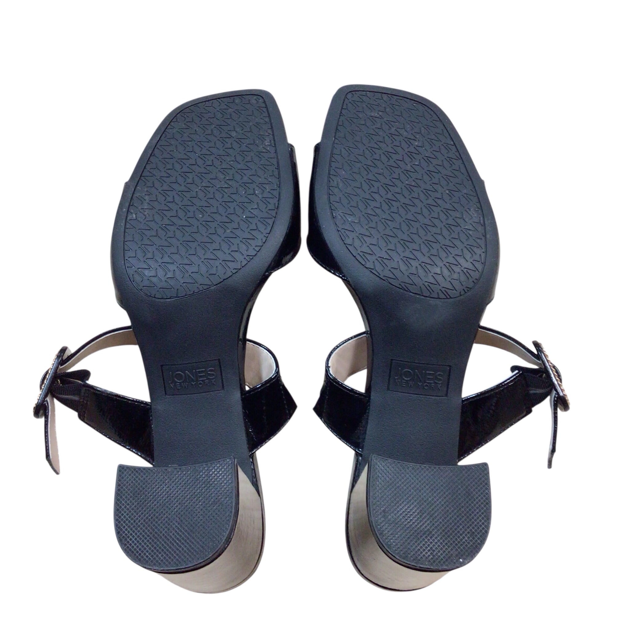 Jones New York Black Earleena Block Heel Sandals - Size 10 M