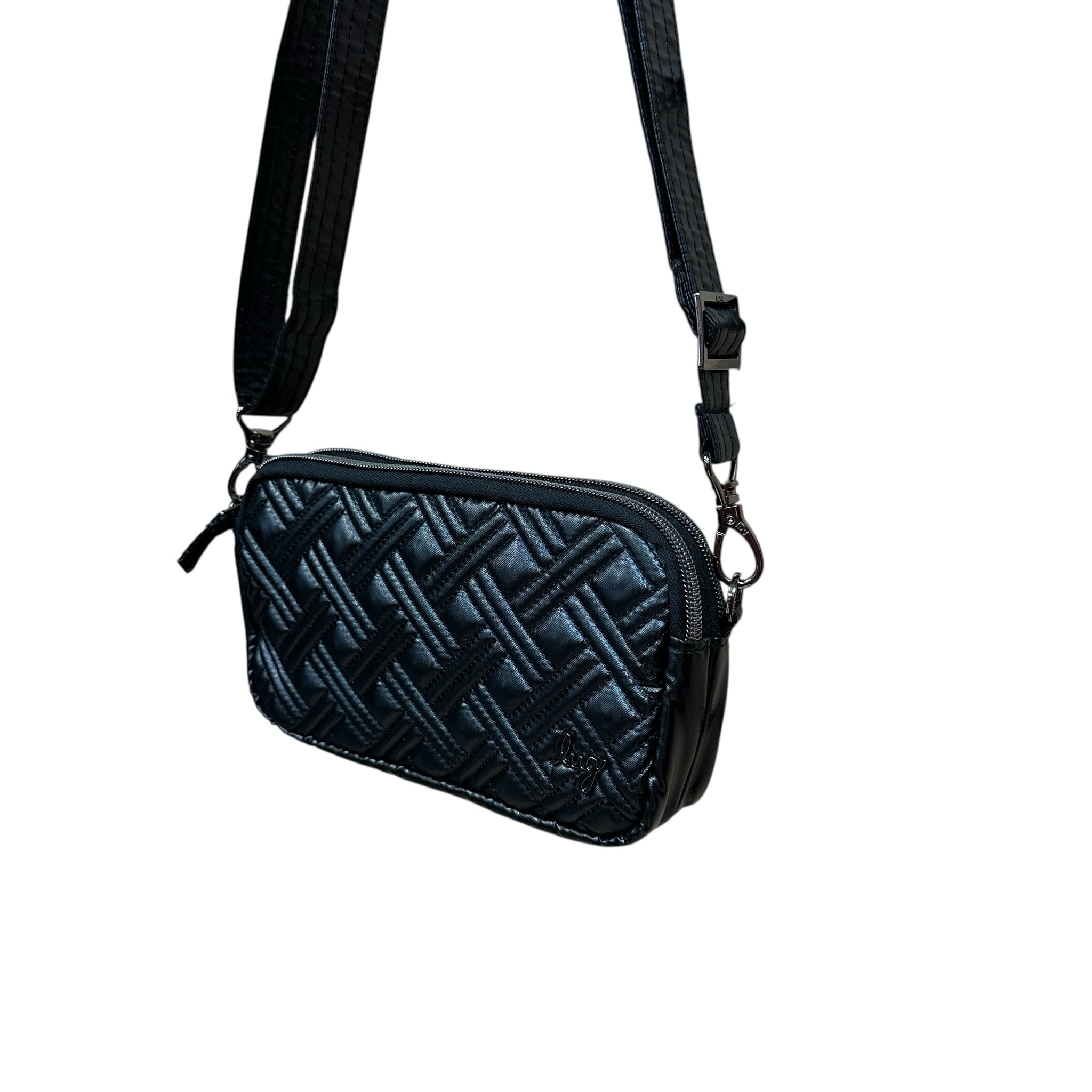 Lug Coupe XL Black Convertible Crossbody Bag