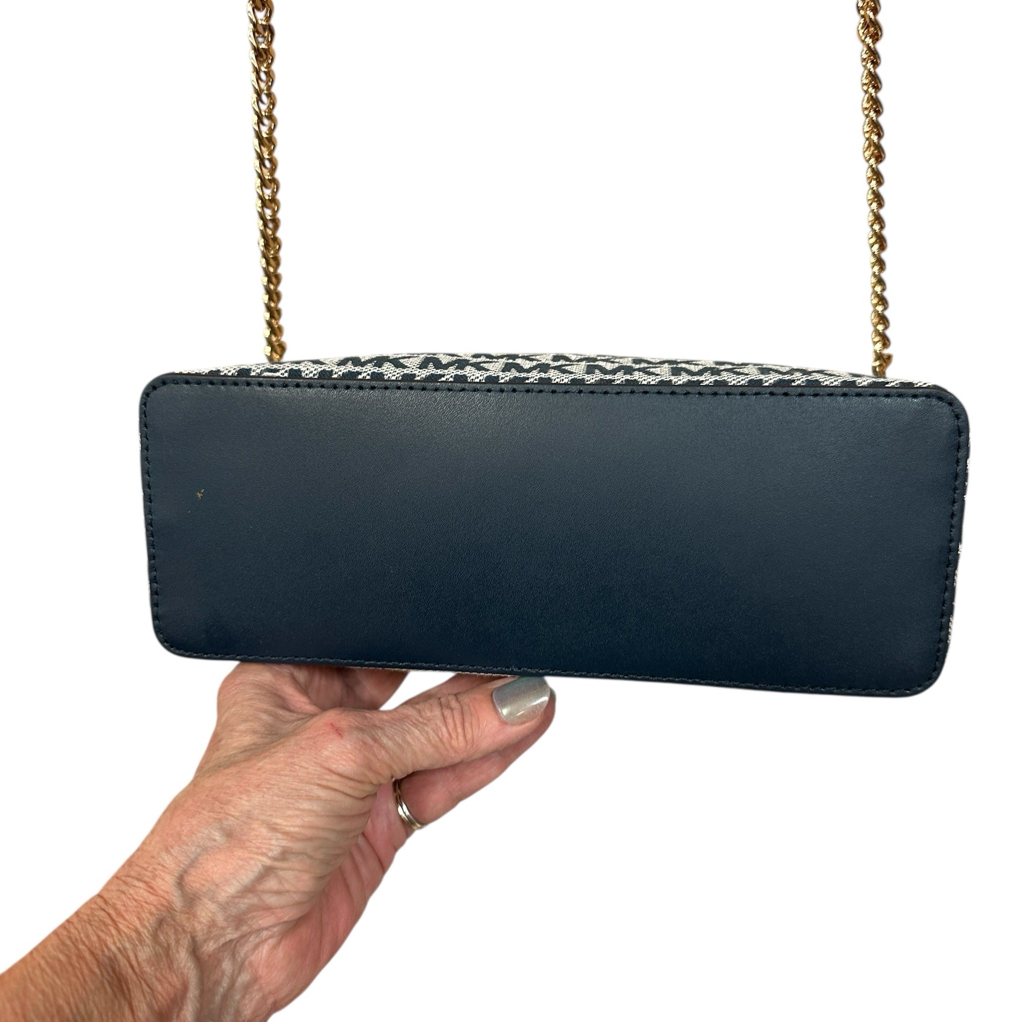 MICHAEL KORS ネイビー ボディバッグ Michael Kors Jet Set Medium Crossbody Leather Handbag (Navy