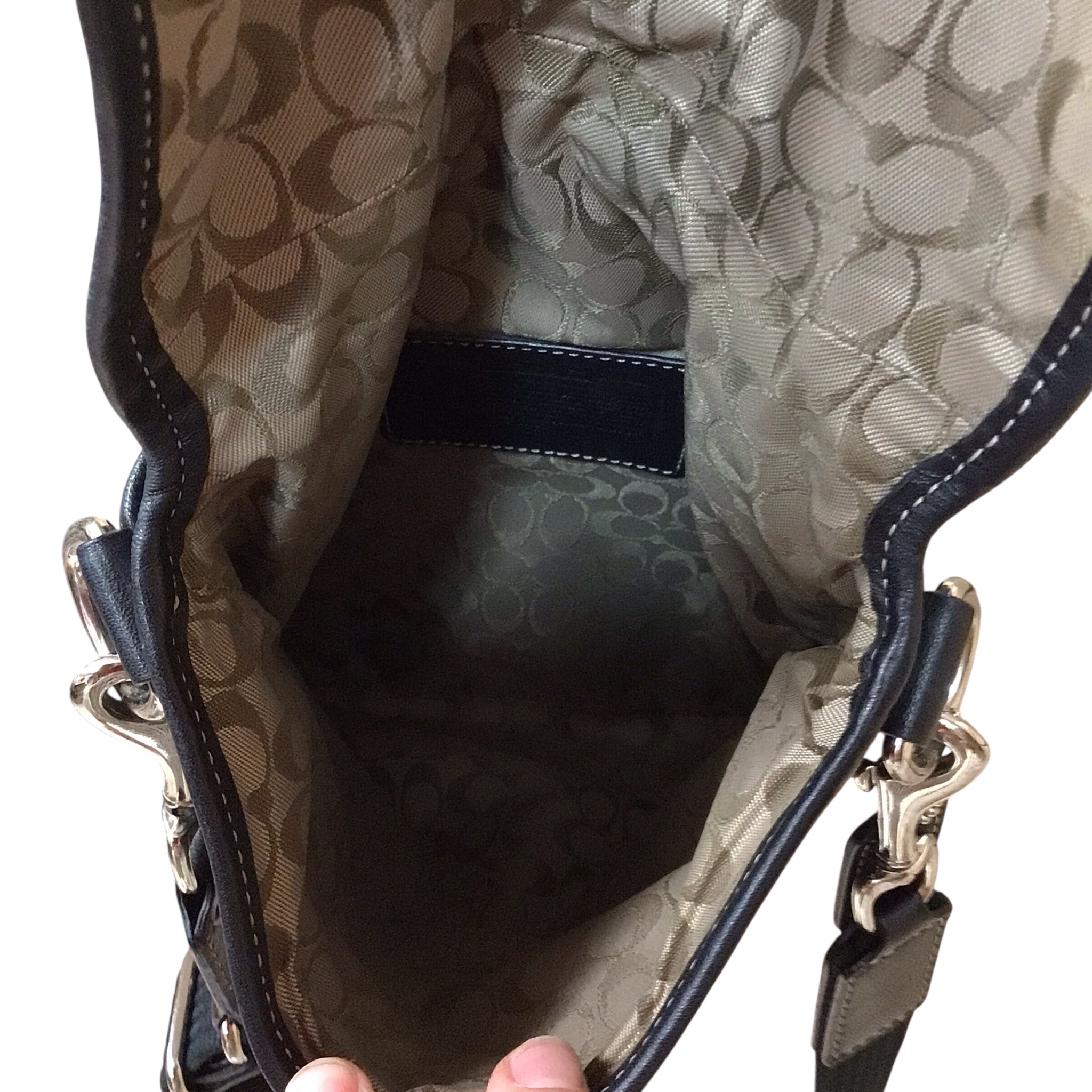 Coach Soho Buckle Flap Black Leather Crossbody Bag