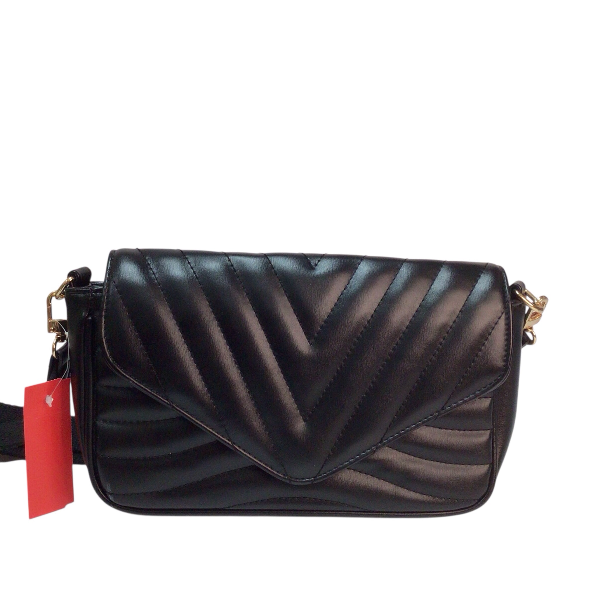 Ant Expedition Black Fold-Over Crossbody Bag NWT