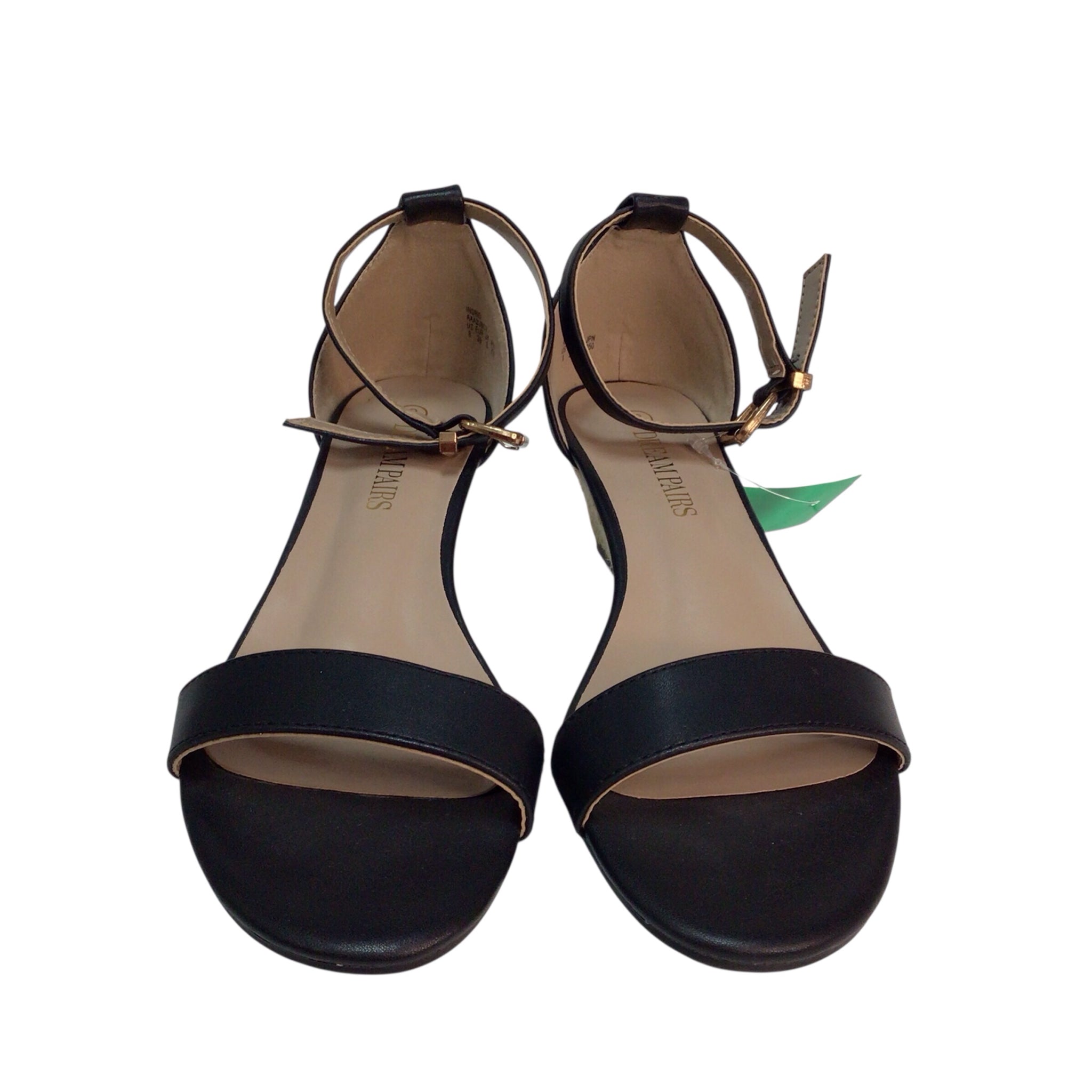 Dream Pairs Black Wedge Heels Size 8