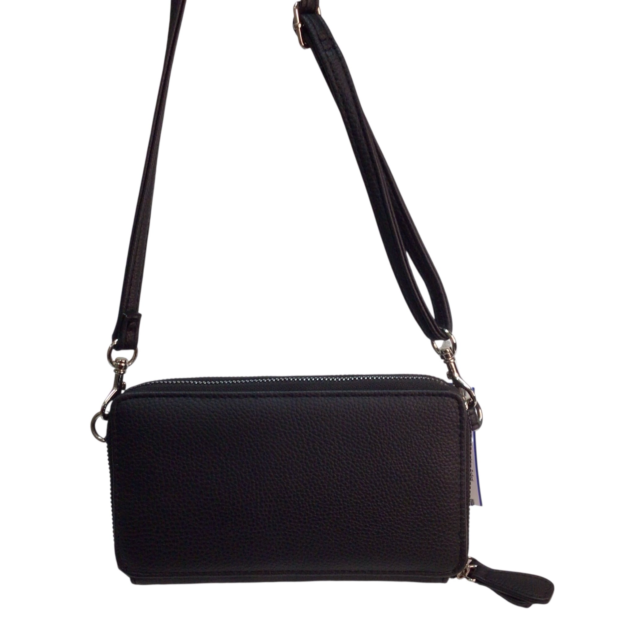 Kenneth Cole Reaction Small Black Polyvinyl Crossbody Wallet Bag
