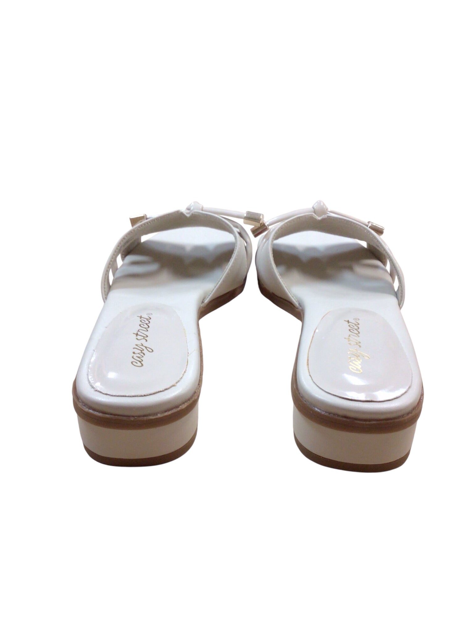Easy Street Taupe Slide Sandals Size 9.5 (N)