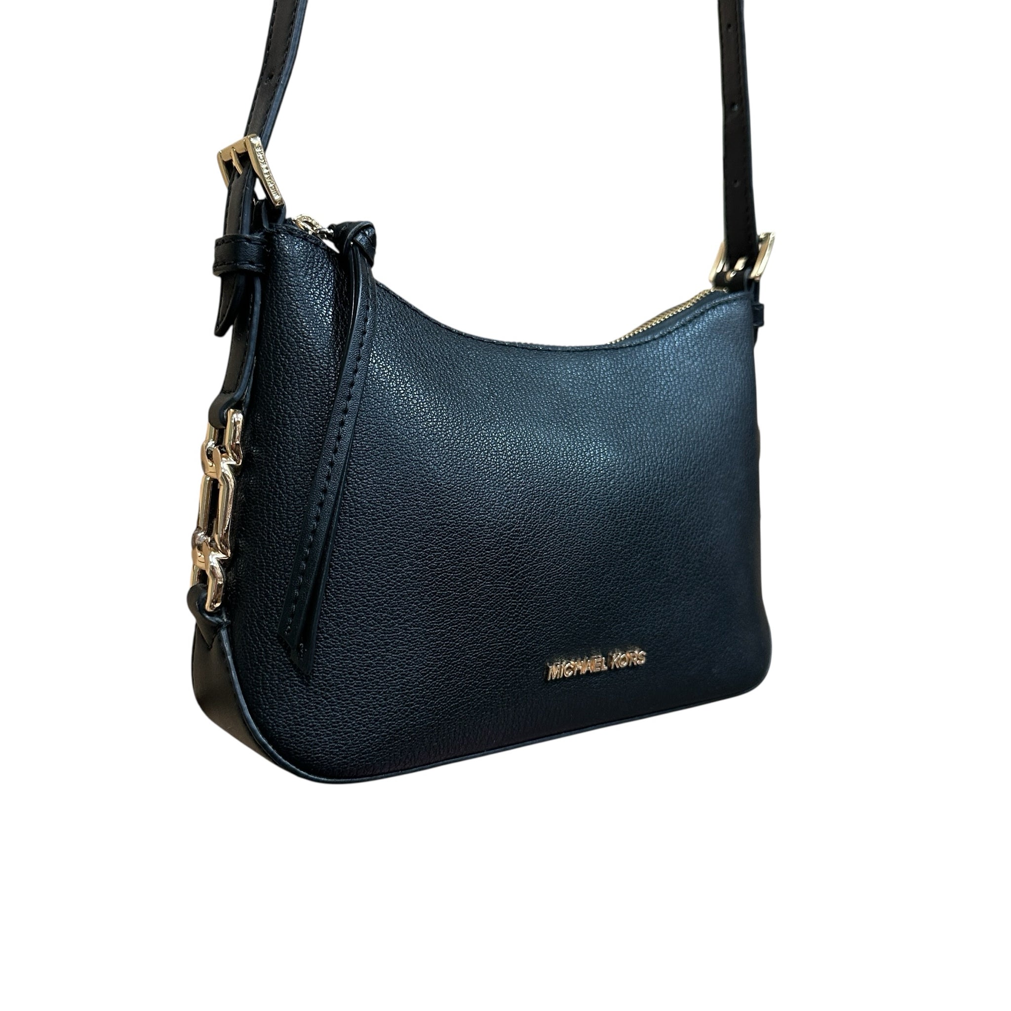 Michael Kors Black Leather Crossbody Bag