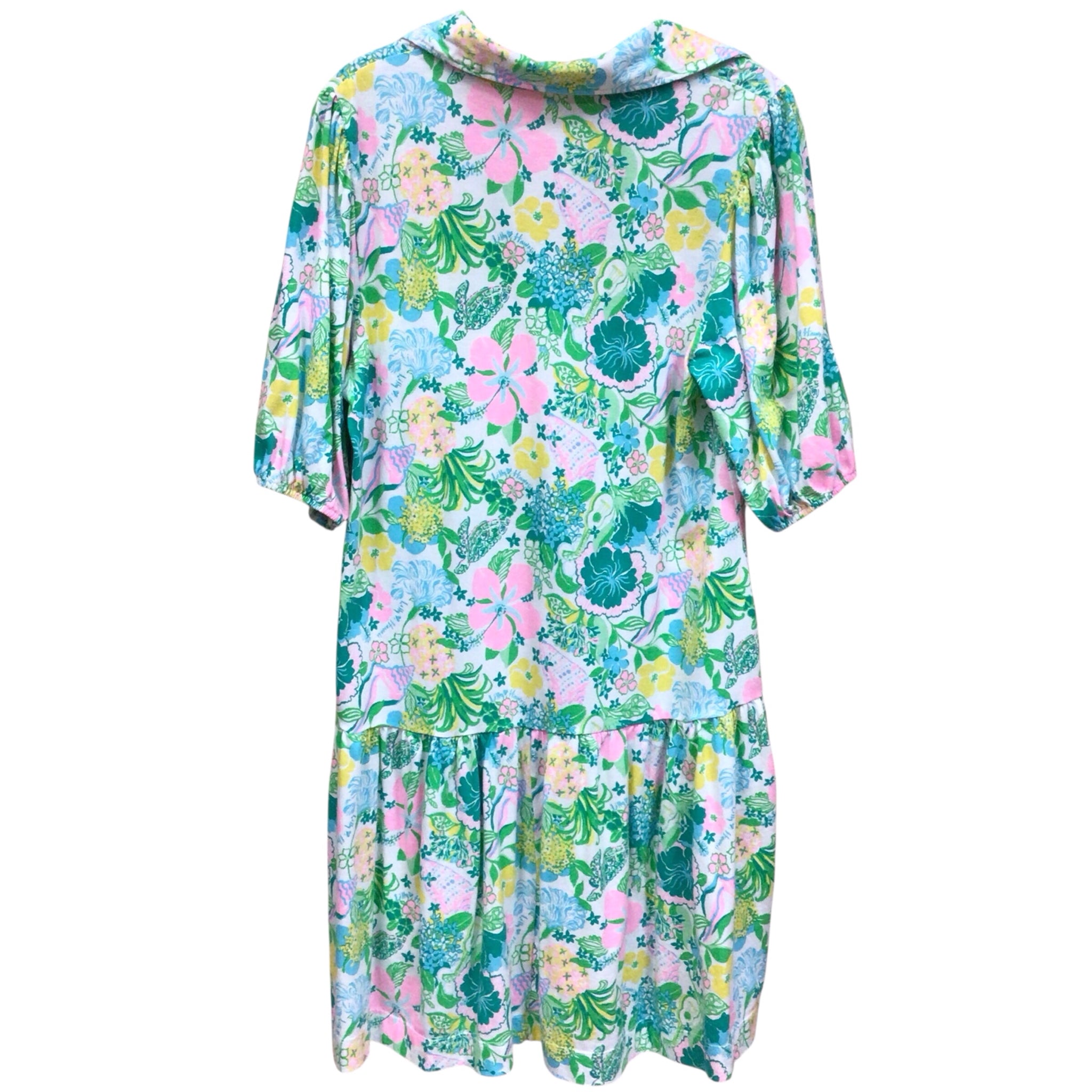 Lilly Pulitzer "Bingley Multi Hawaii Destination" 3/4 Sleeve Dress
