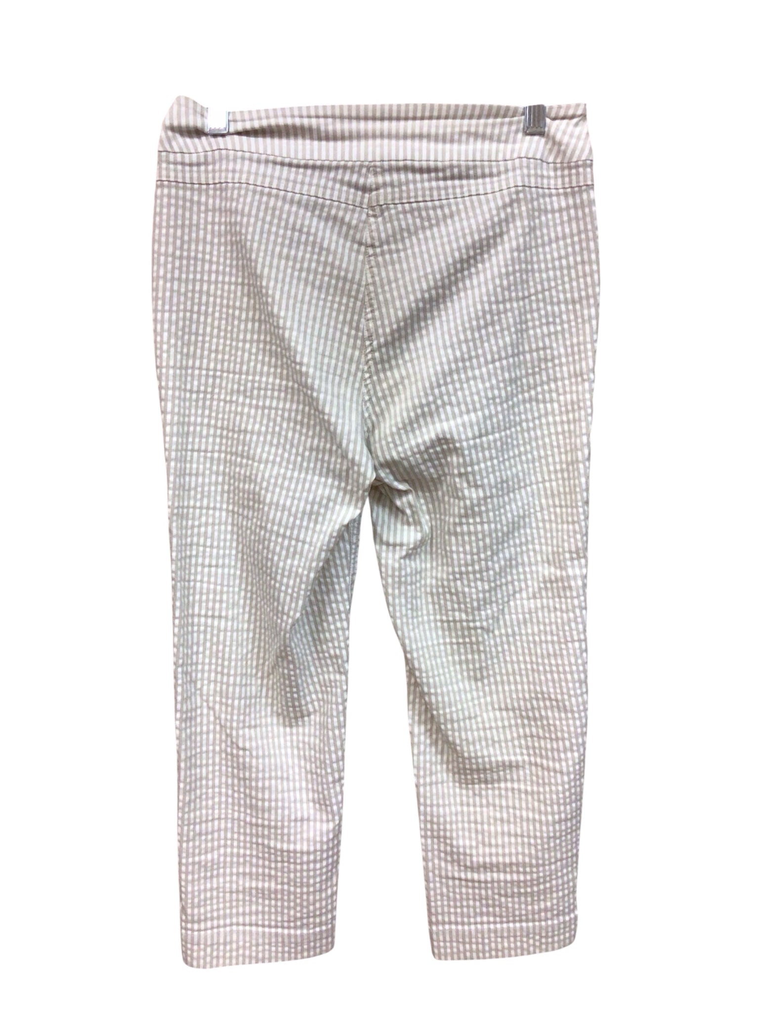 Lulu B Tan & White Striped Crops Size 2
