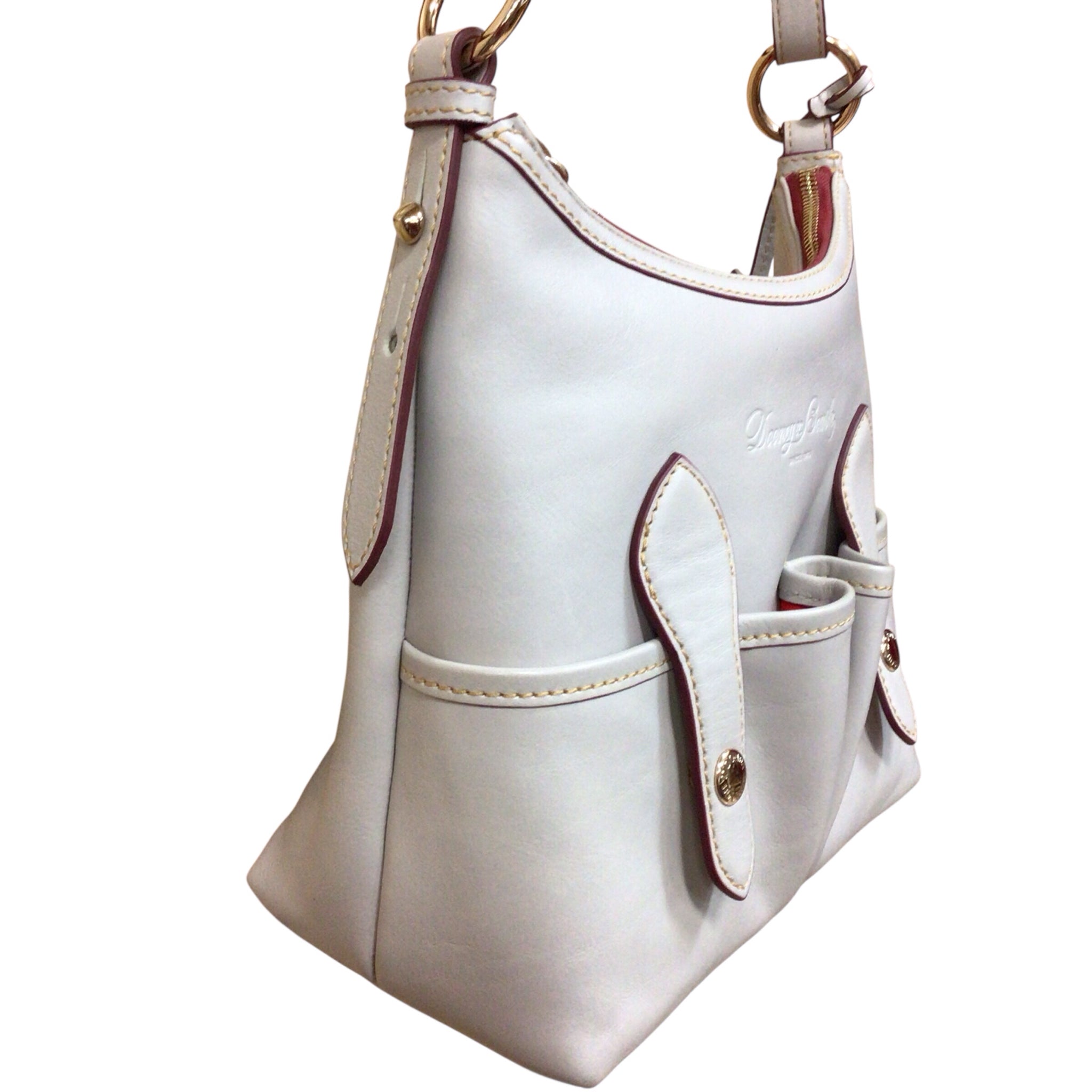 Dooney & Bourke Gray Leather Shoulder Bag