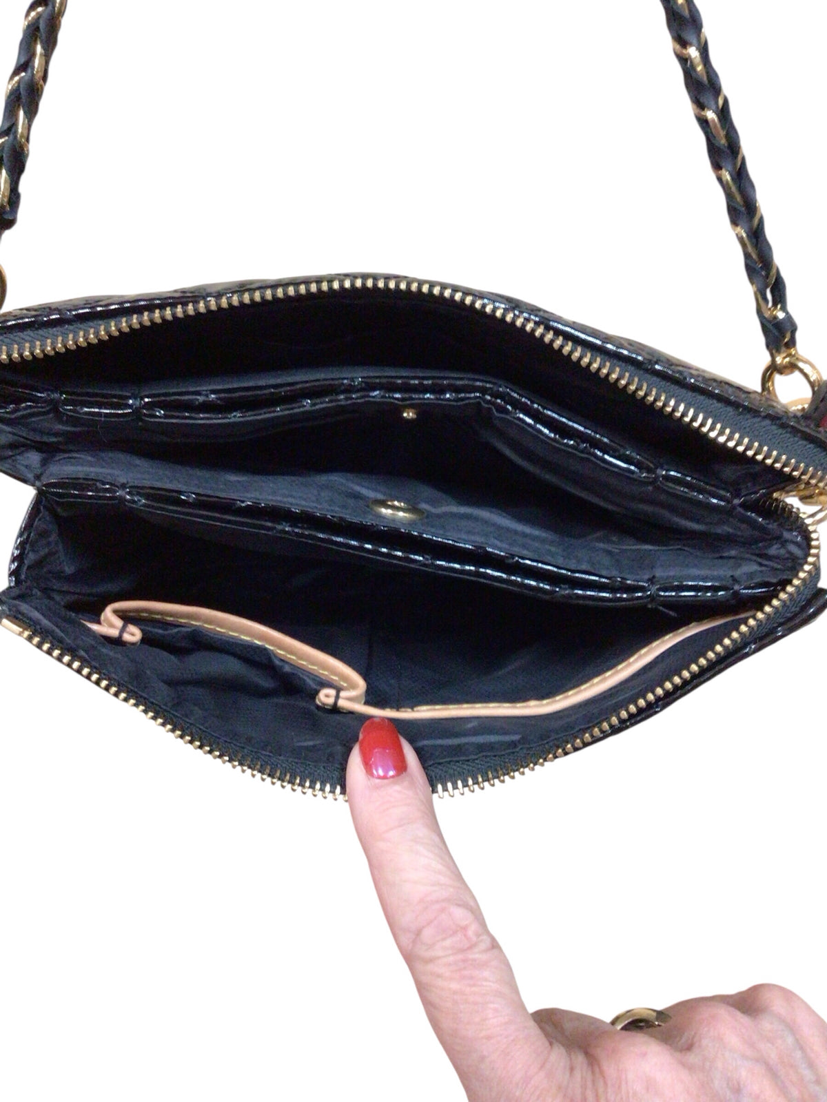 MZ Wallace "Ruby Quilted" Black Crossbody Bag