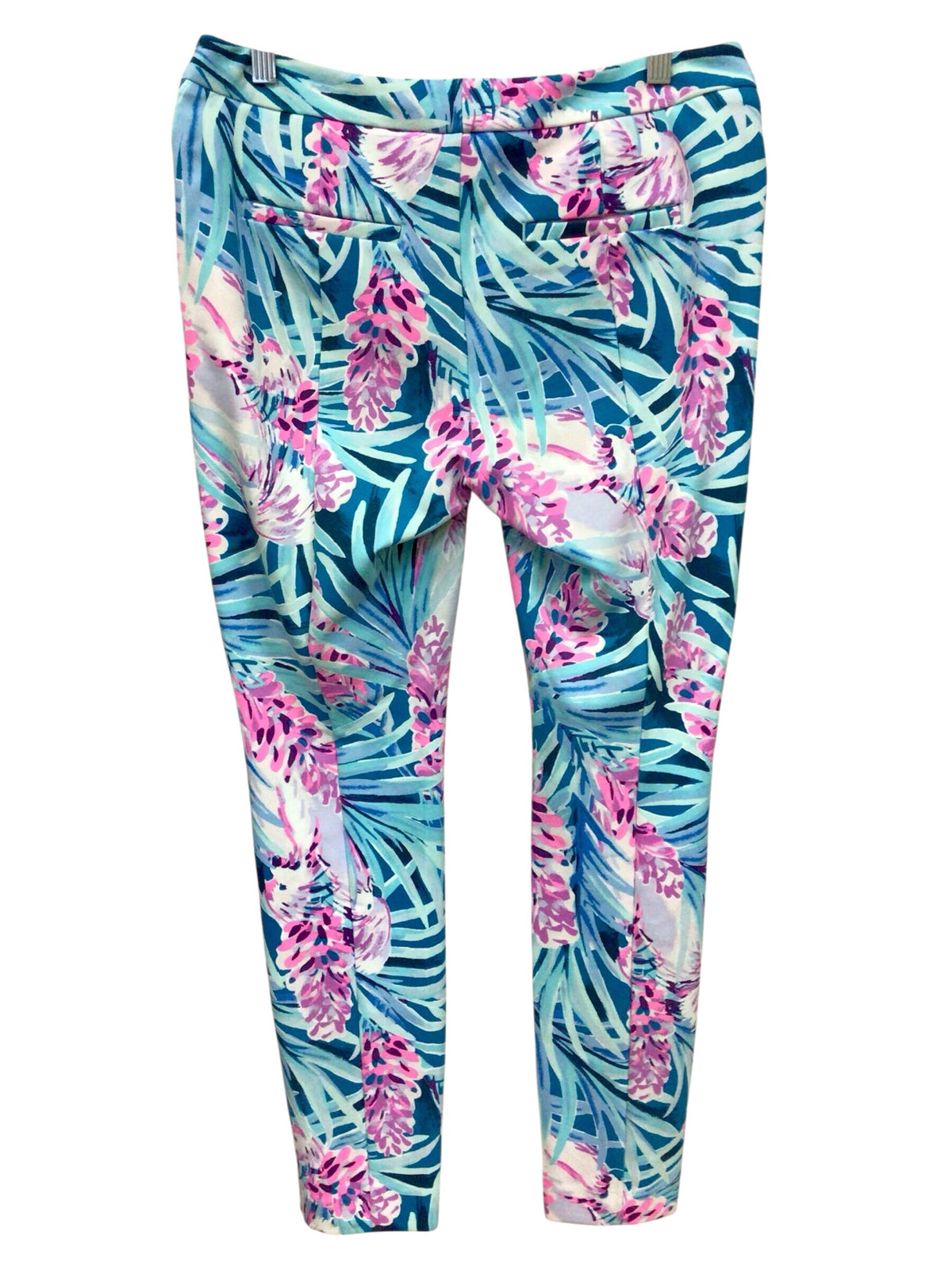 Lilly Pulitzer "Kelly" Knit Ankle Pants "Mr. Peacock" Pants Size 6