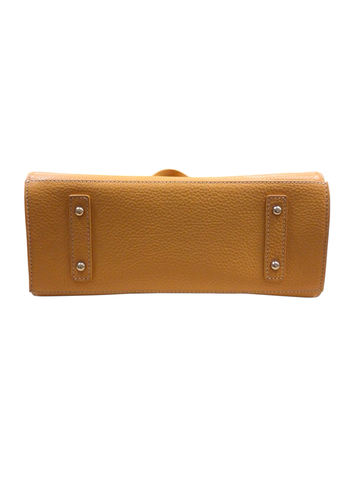 Dooney & Bourke Janine Front Pocket Yellow Leather Tote Bag