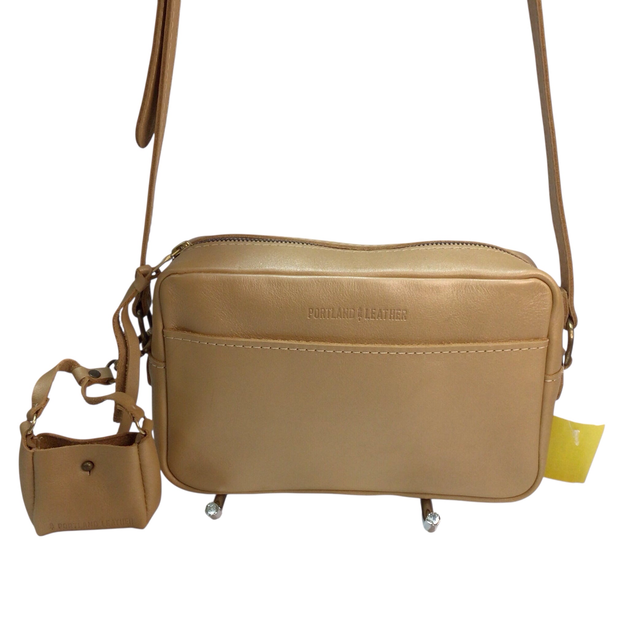 Portland Leather Yellow Crossbody Bag