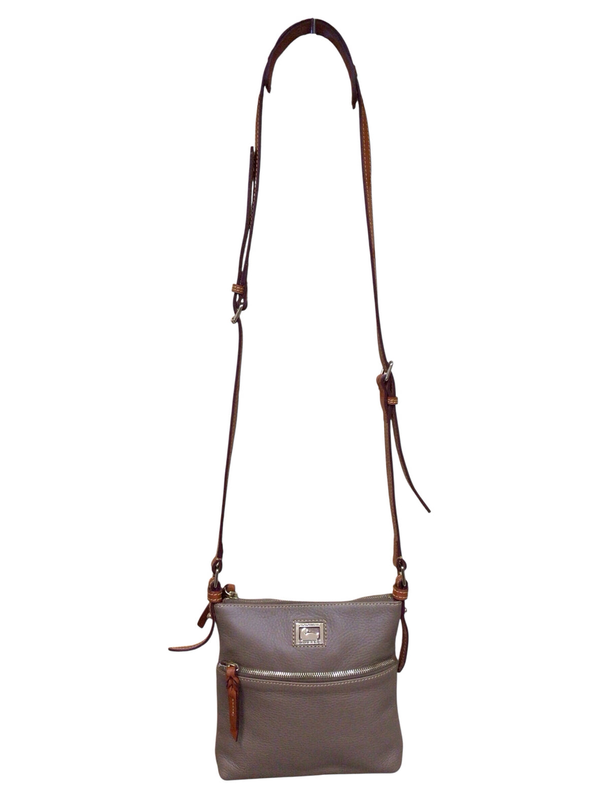Dooney & Bourke Light Brown Pebbled Leather Crossbody