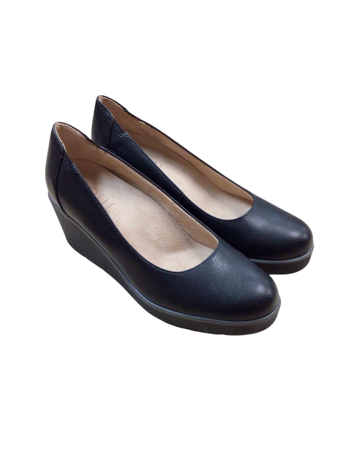 Naturalizer "About Time" Black Wedges Size 8