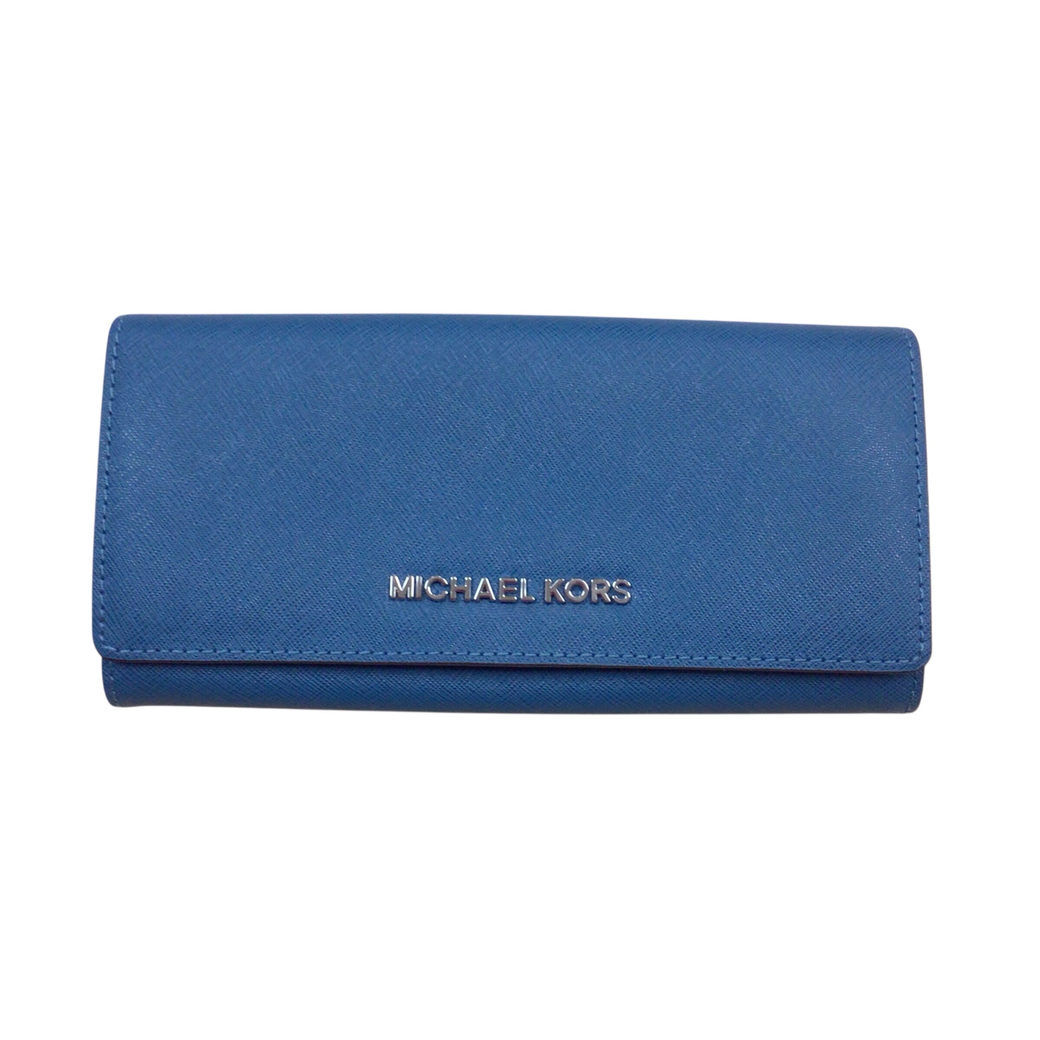 Michael Kors Jet Set Large Crossgrain Leather Snap Wallet