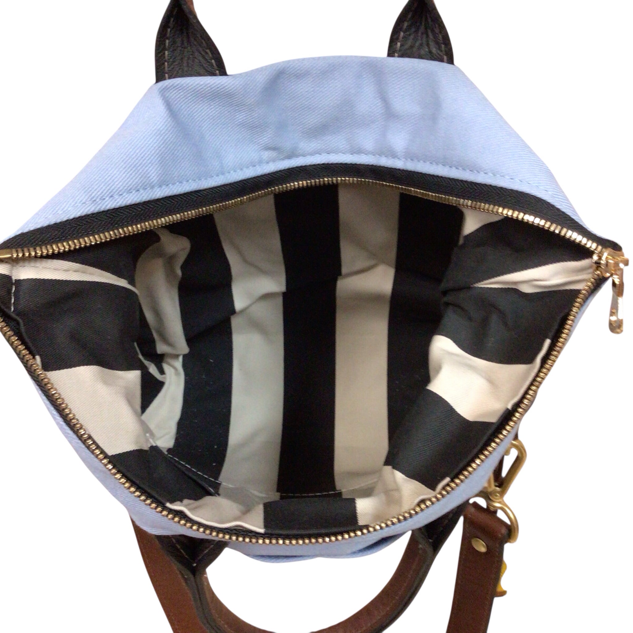 R. Riveter "Otto" Canvas & Leather Crossbody Satchel Bag