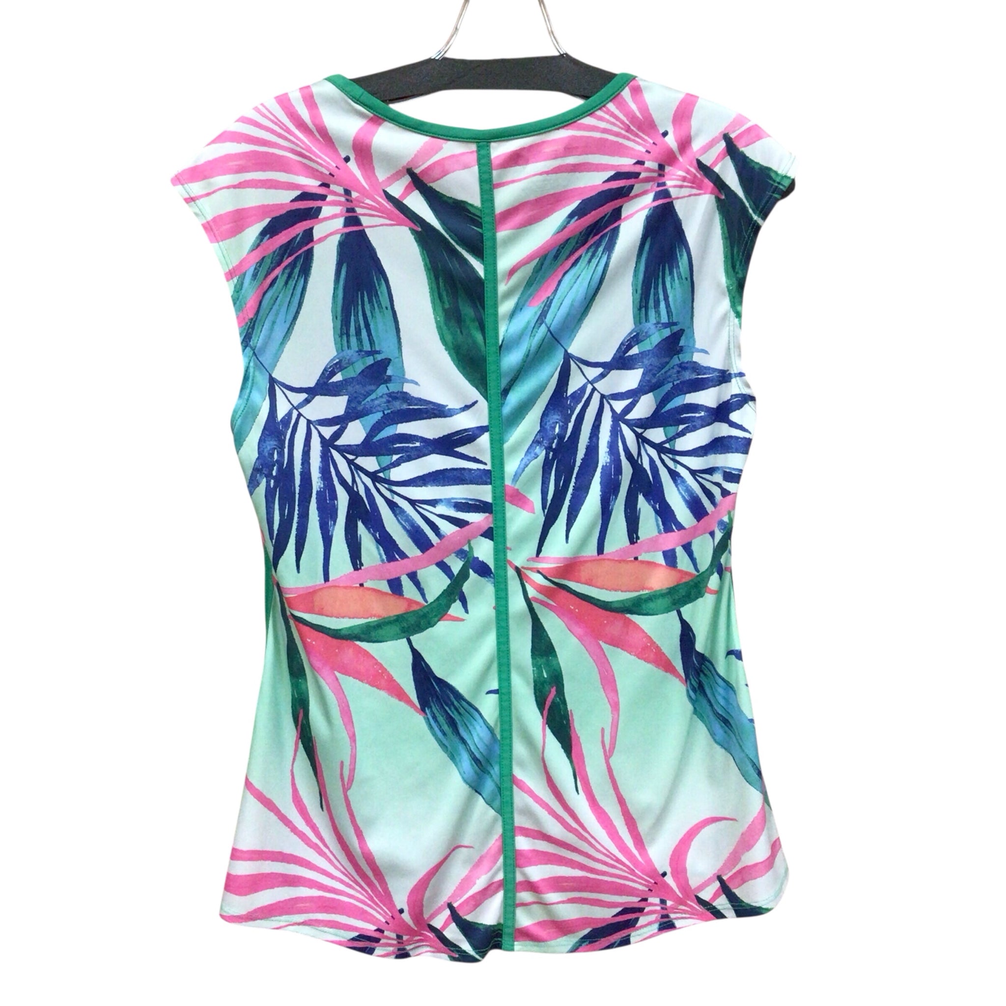 Reel Legends Tropical Sleeveless Top Size Small
