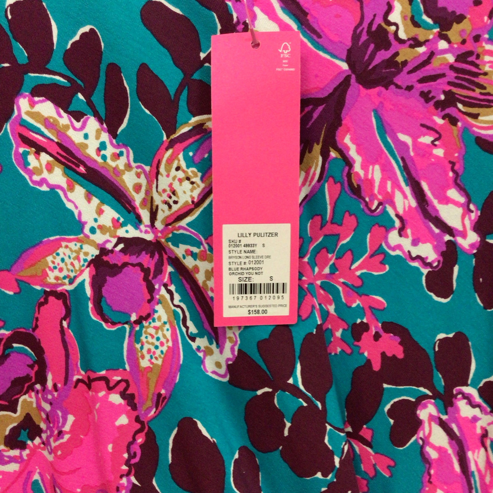 Lilly Pulitzer Bryson Long Sleeve Dres Size Small
