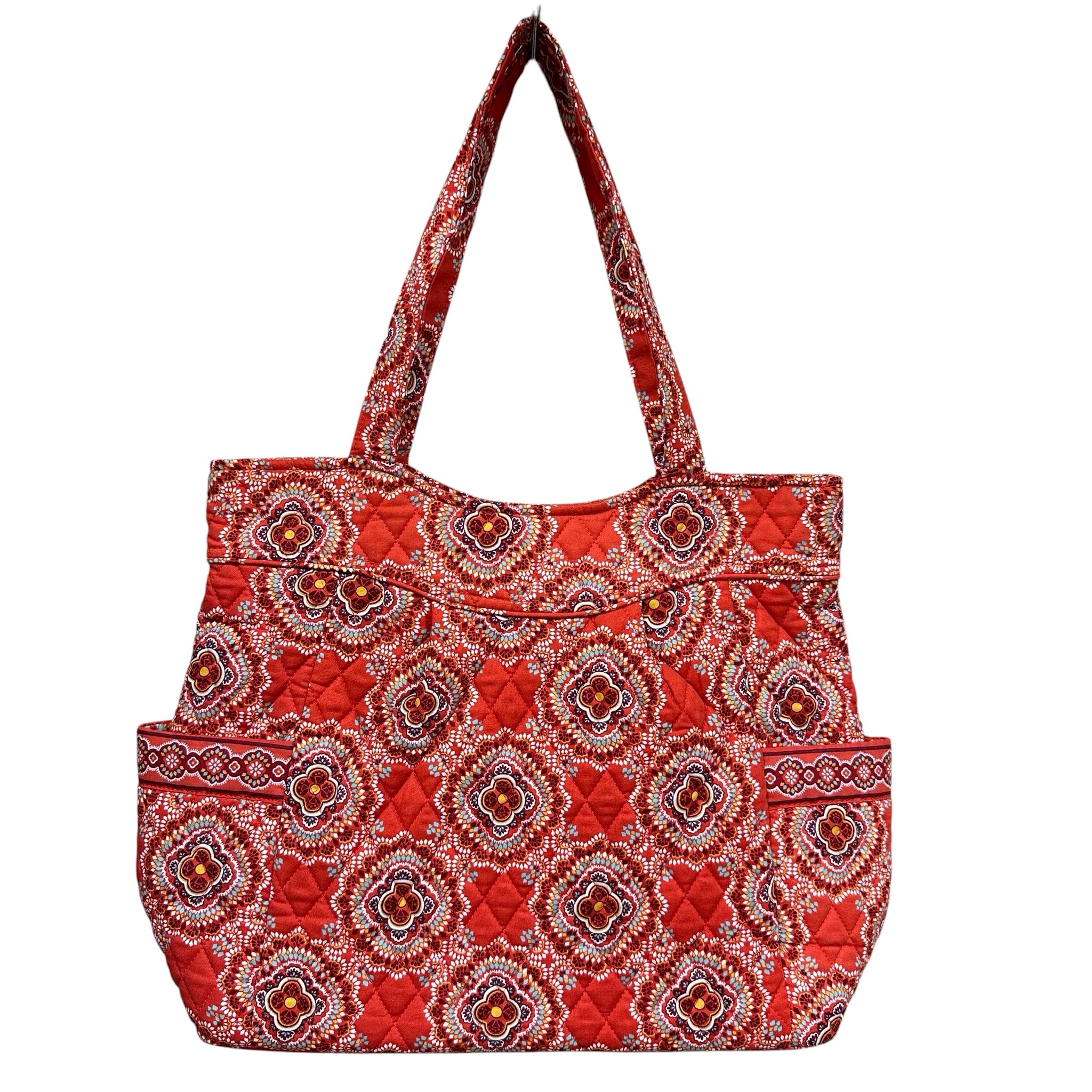 Vera Bradley Orange Mandela Tote Bag