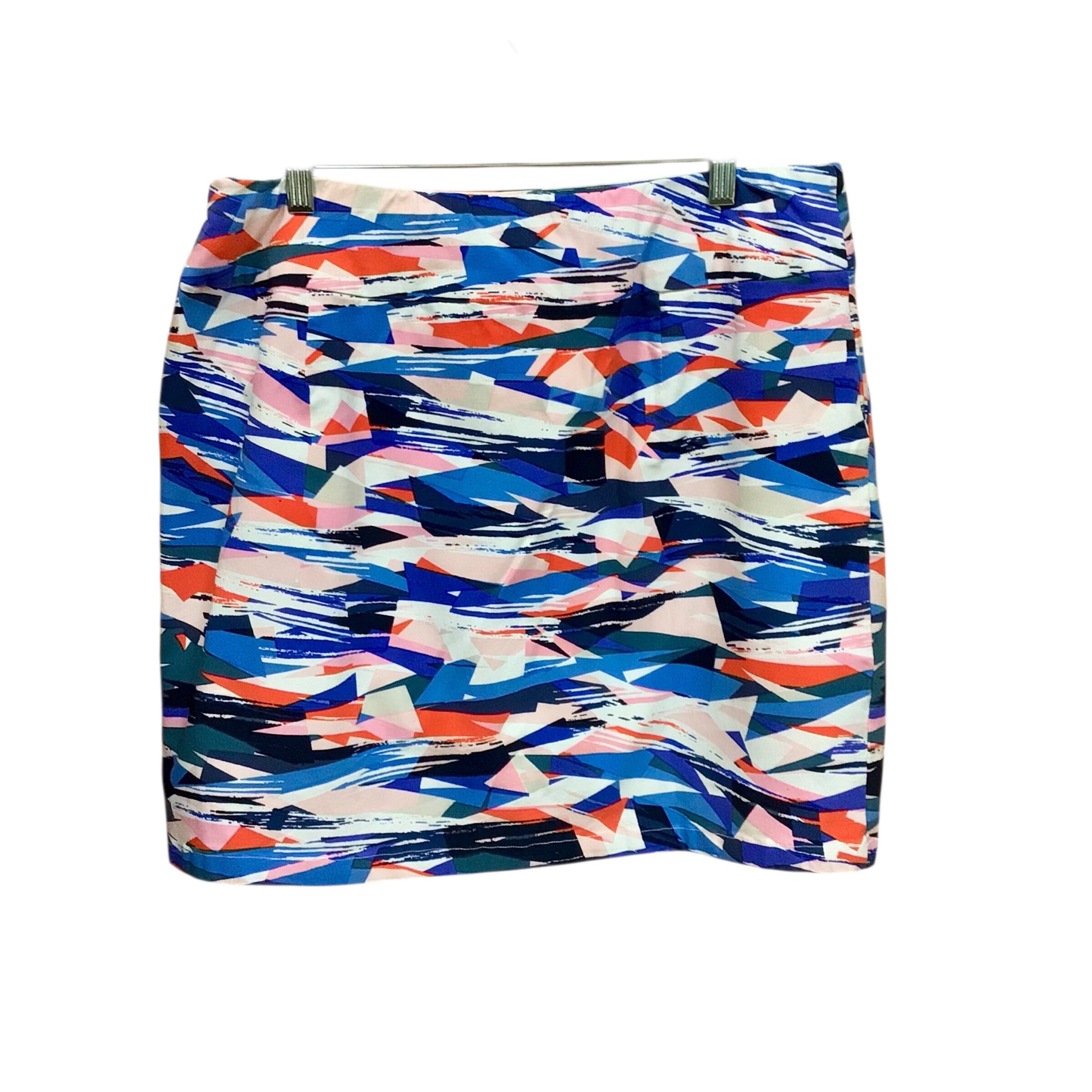 Sara Studio Multi-Colored Abstract Skort Size XL