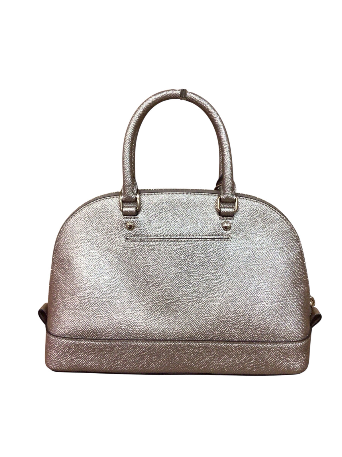 Coach F22315 "Mini Sierra" Platinum/Gold Satchel