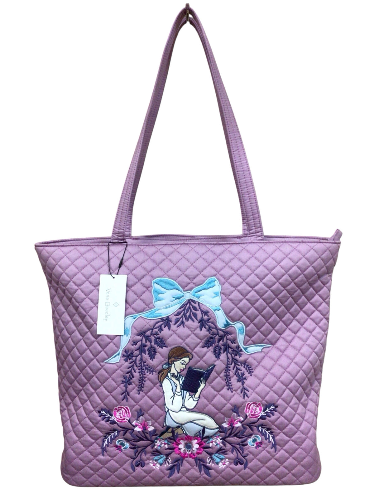 Vera Bradley Disney "Beauty & The Beast" Large Lavender Tote