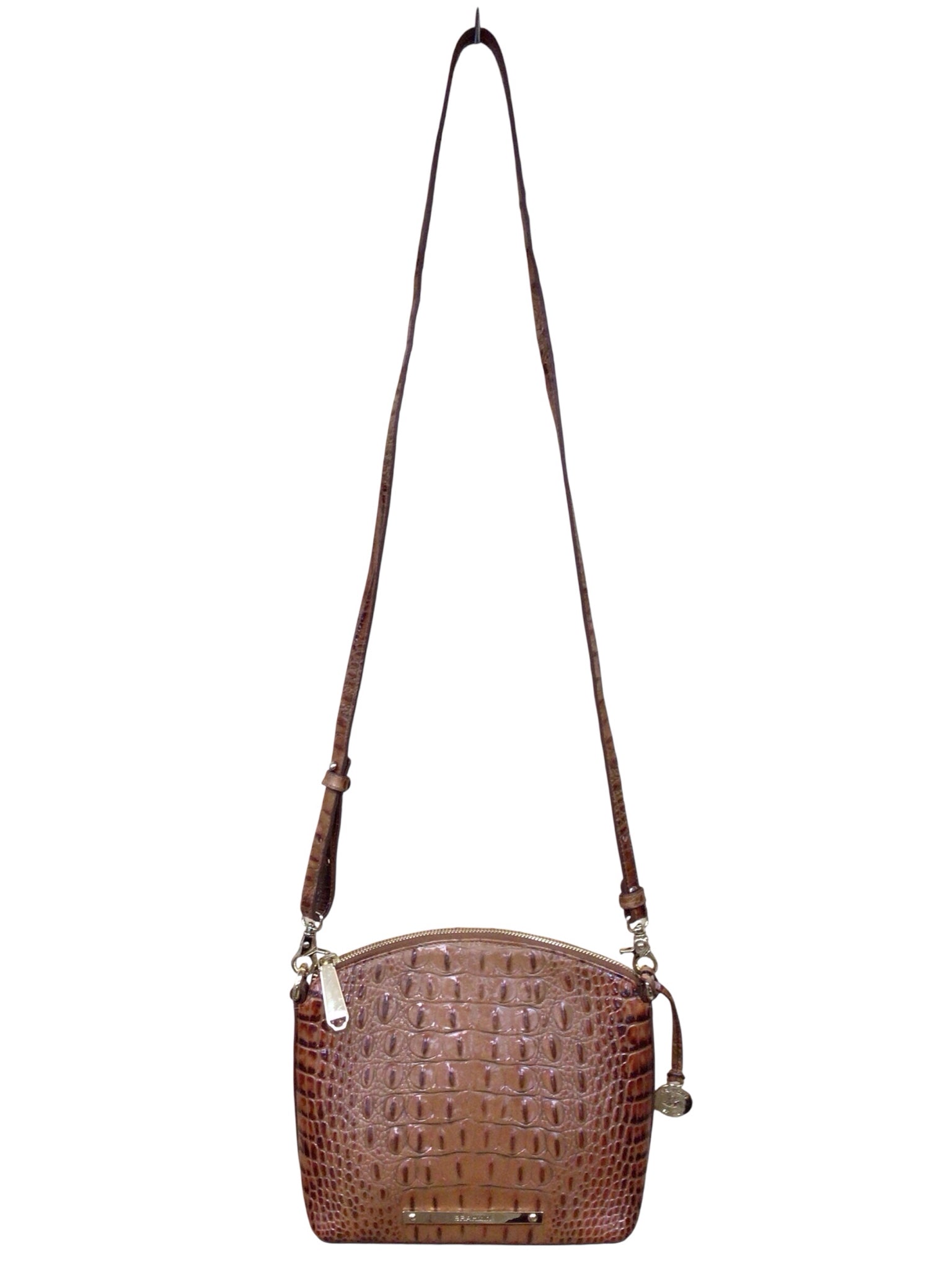 Brahmin Duxbury Brown Leather Crossbody Bag