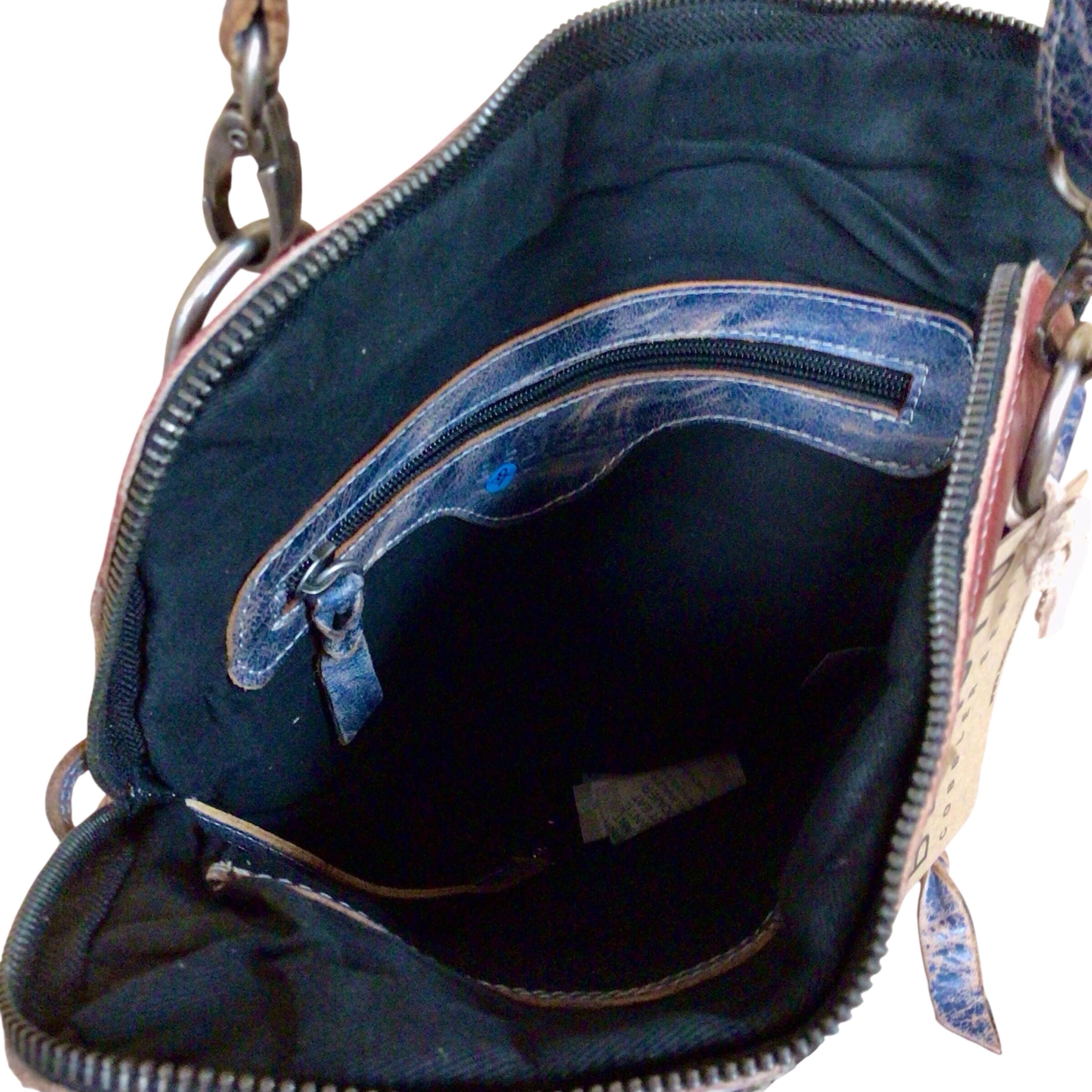 Bed Stu "Aiken" Red Leather Crossbody Bag