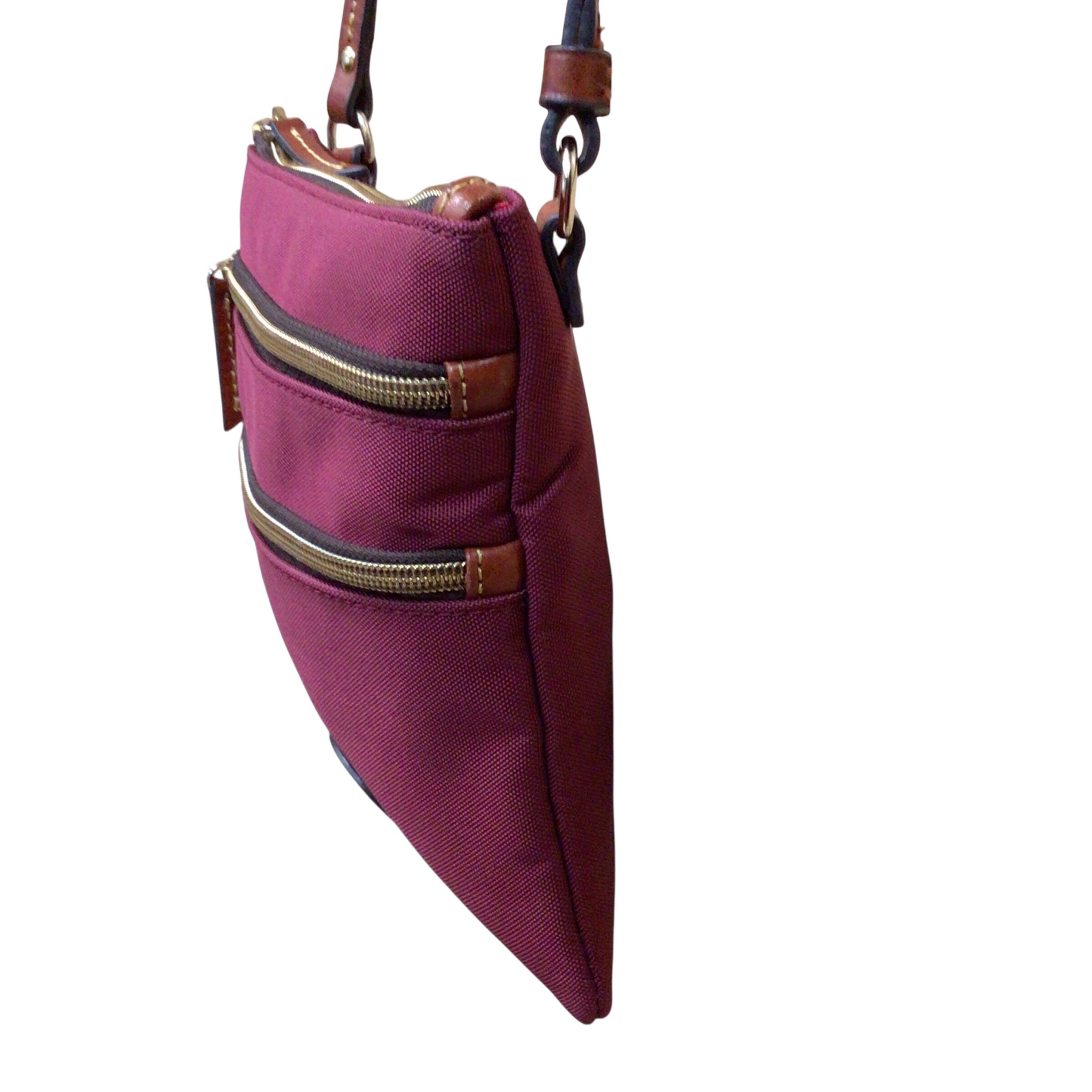 Dooney & Bourke Red Coated Canvas Crossbody Bag