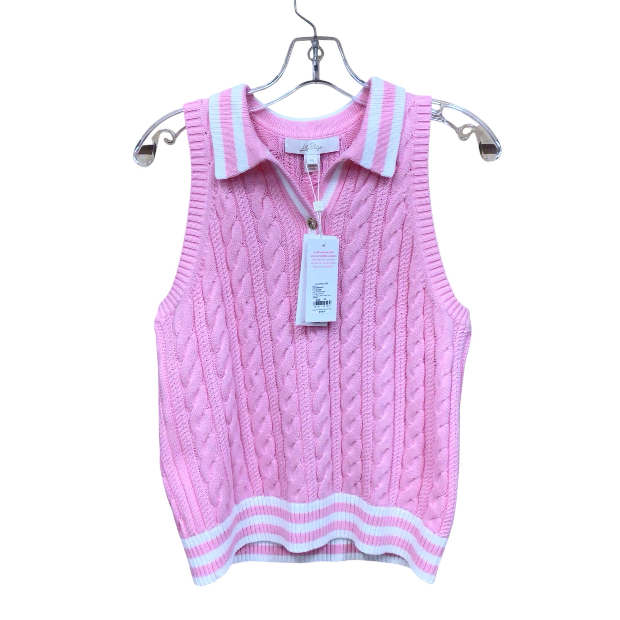 Lilly Pulitzer "Suzette Sweater Tank" Sleeveless Top Size Medium NWT