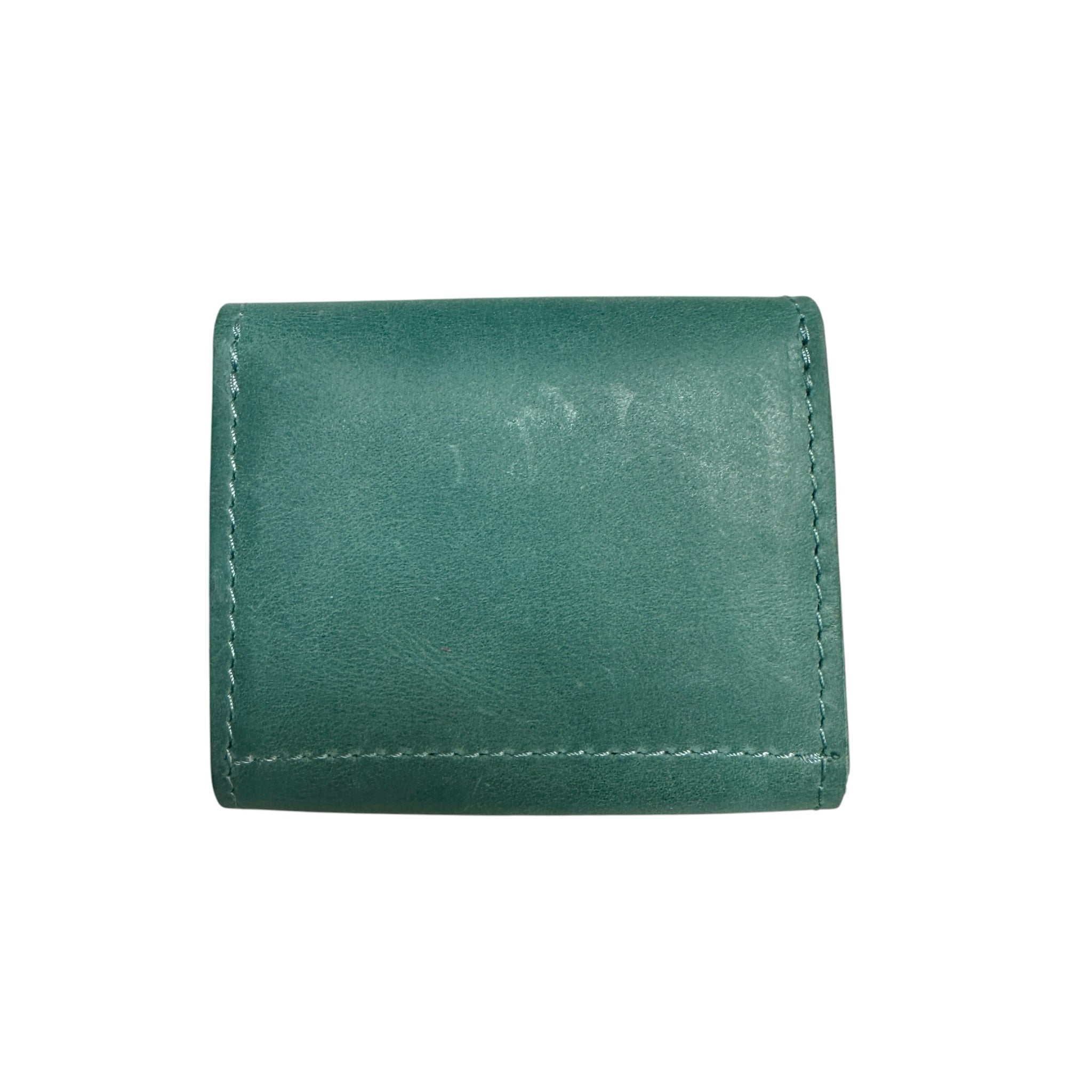 Portland Leather Distressed Aqua "Almost Perfect" Small Bozeman Wallet