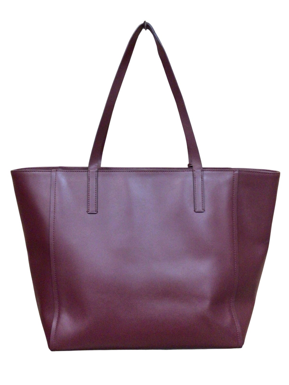 Kate Spade "Lalena" Large Pocket Burgundy Leather Tote