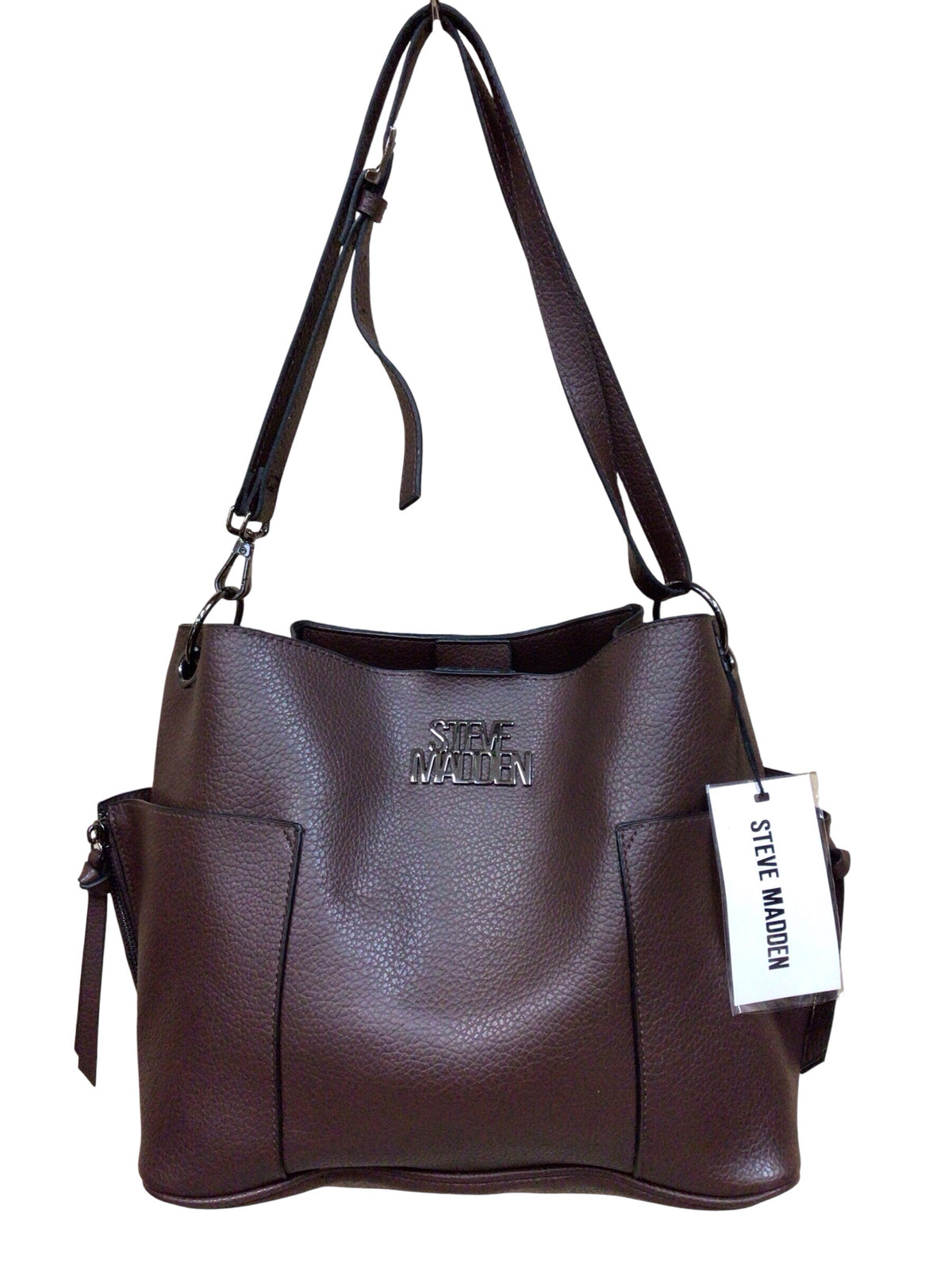 Steve Madden "Bkoltt Bucket" Brown Shoulder Bag