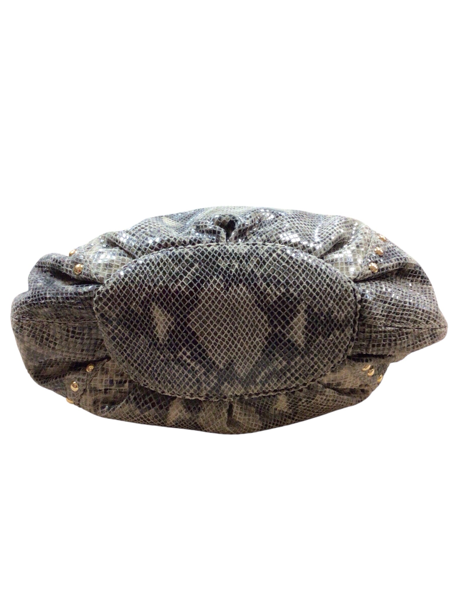 Michael Kors Snake Print Gray Shoulder Bag