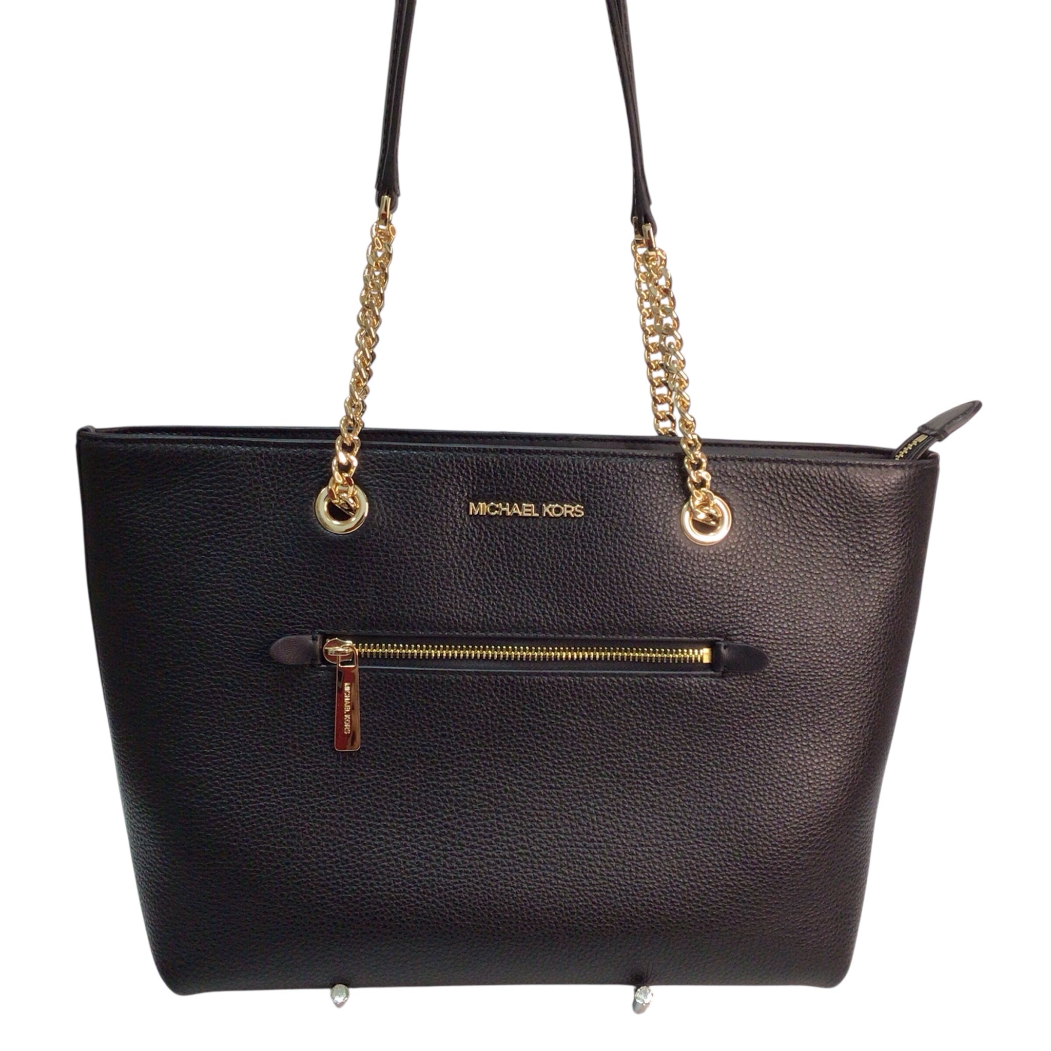 Michael Kors Pebbled Leather Jet Set Front Zip Tote Bag
