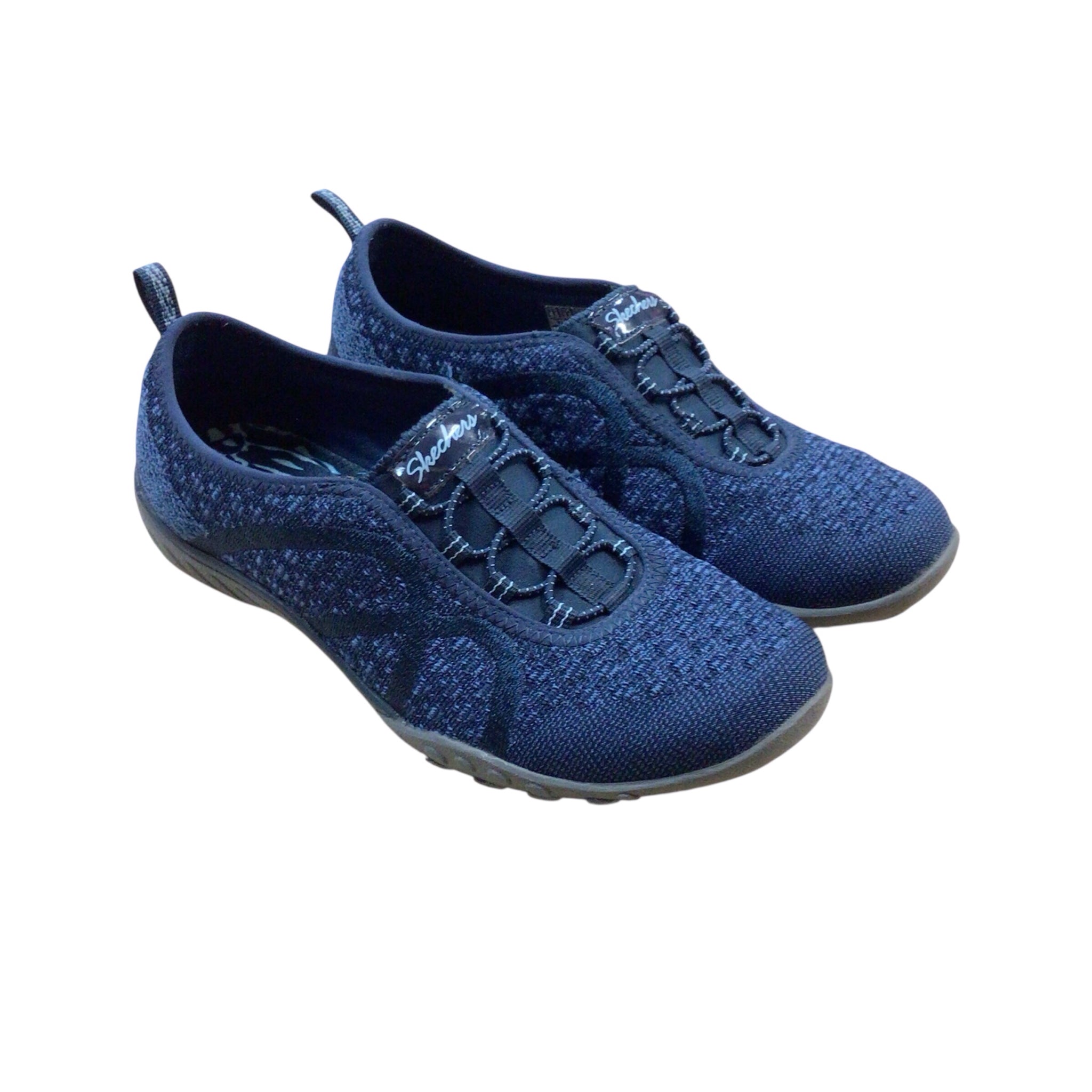 Skechers Air-Cooled Memory Foam Navy Slip-On Shoes Size 6.5