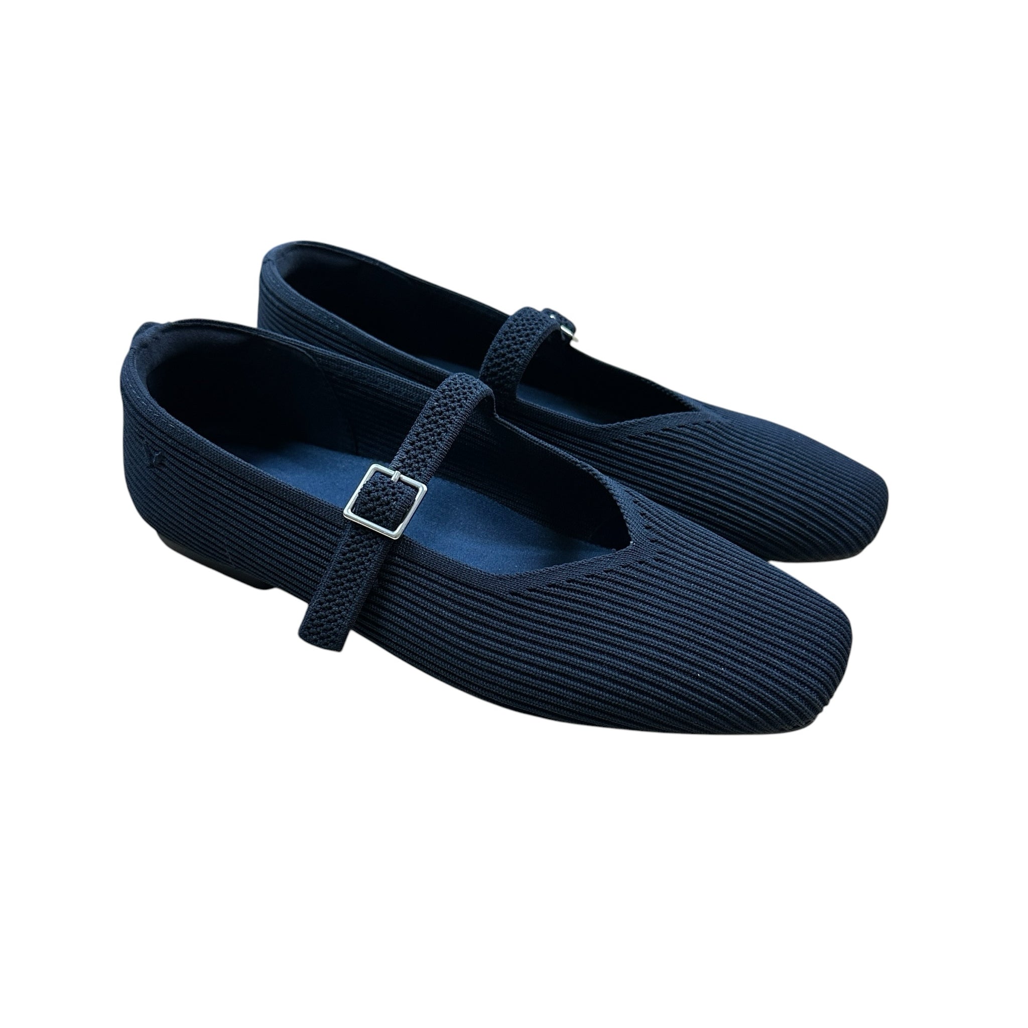 Vivaia Navy "Margot" Mary Jane Flats Size 9