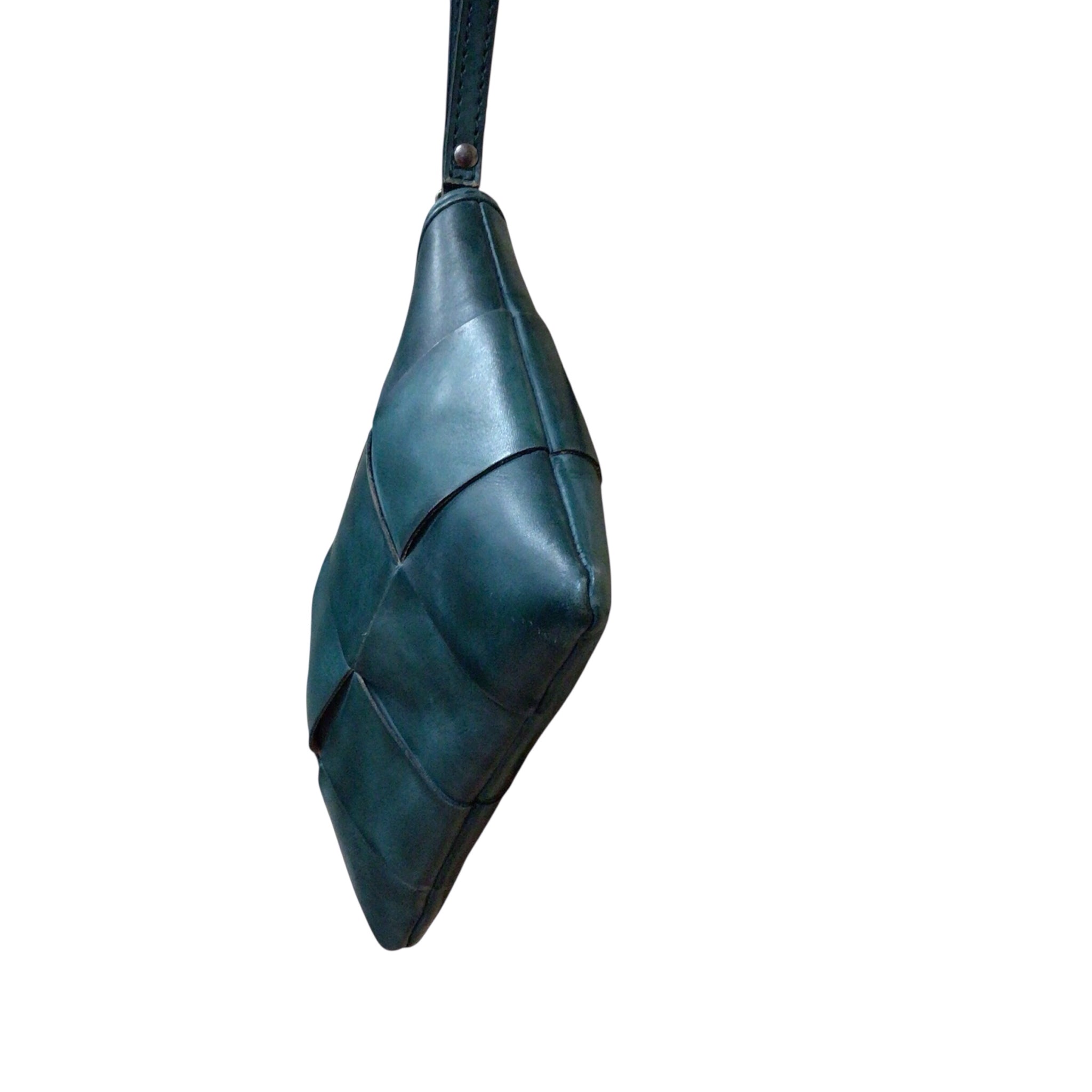 Patricia Nash Cassini Teal Leather Wristlet