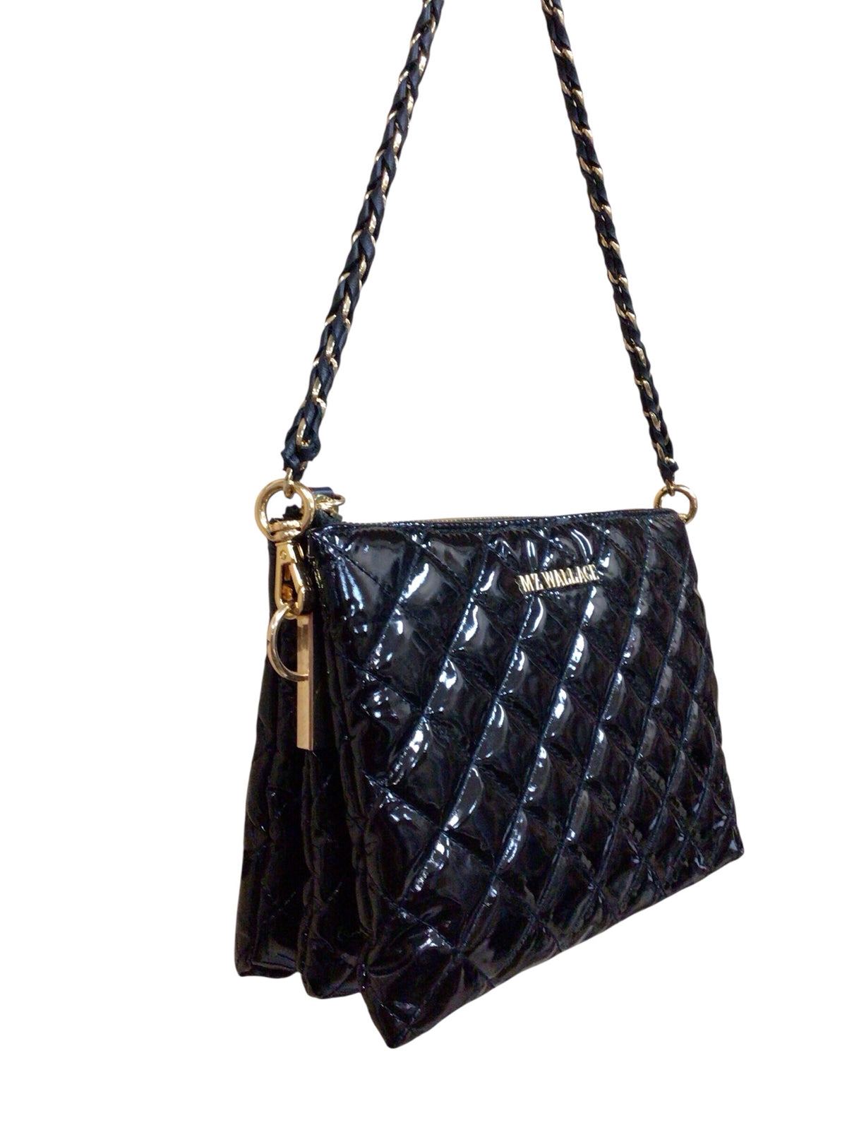 MZ Wallace "Ruby Quilted" Black Crossbody Bag