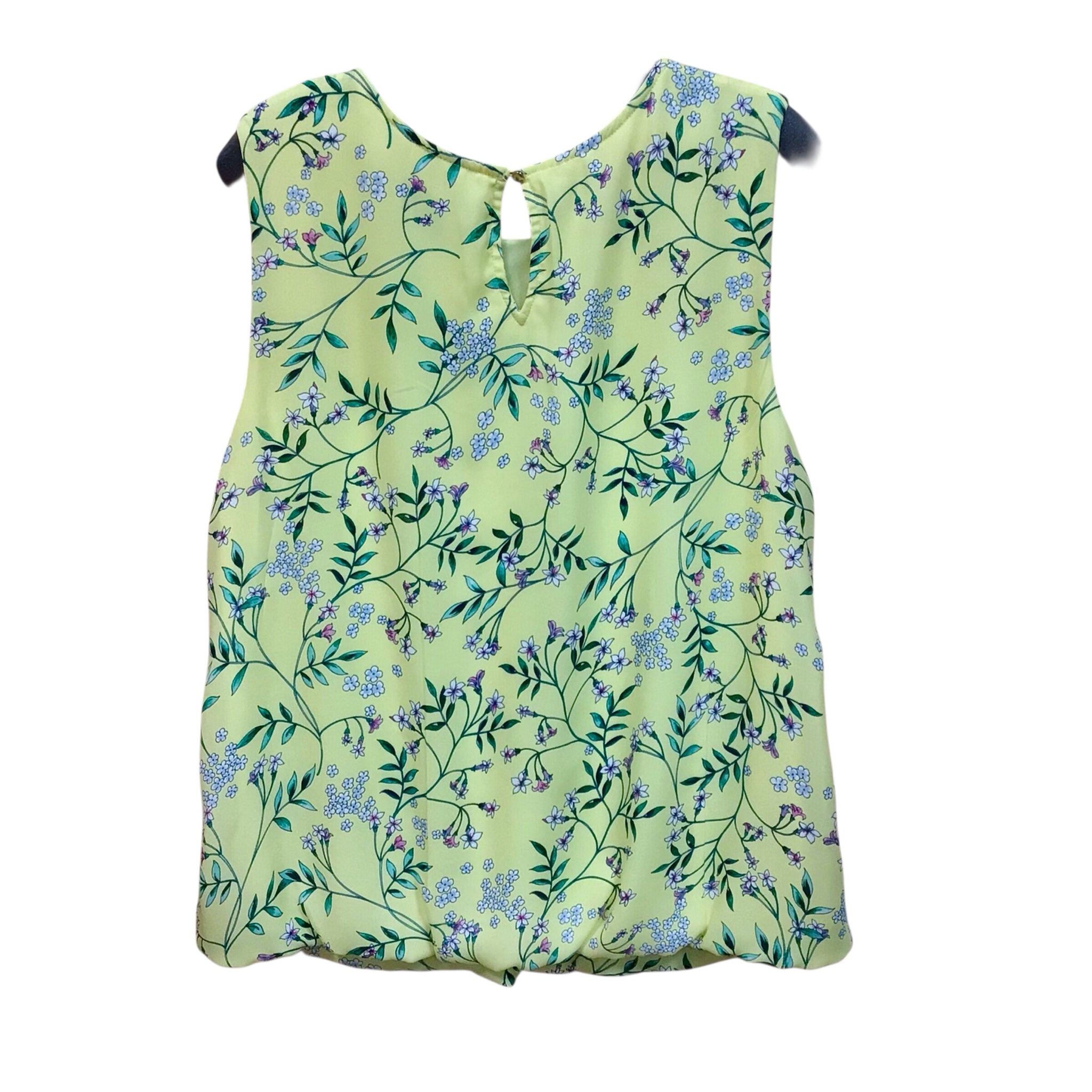 Liz Claiborne Yellow Floral Sleeveless Top Size XL