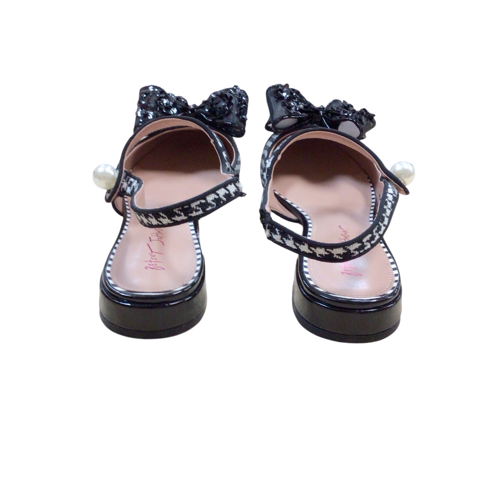 Betsey Johnson "Livy" Houndstooth Shoes Size 11