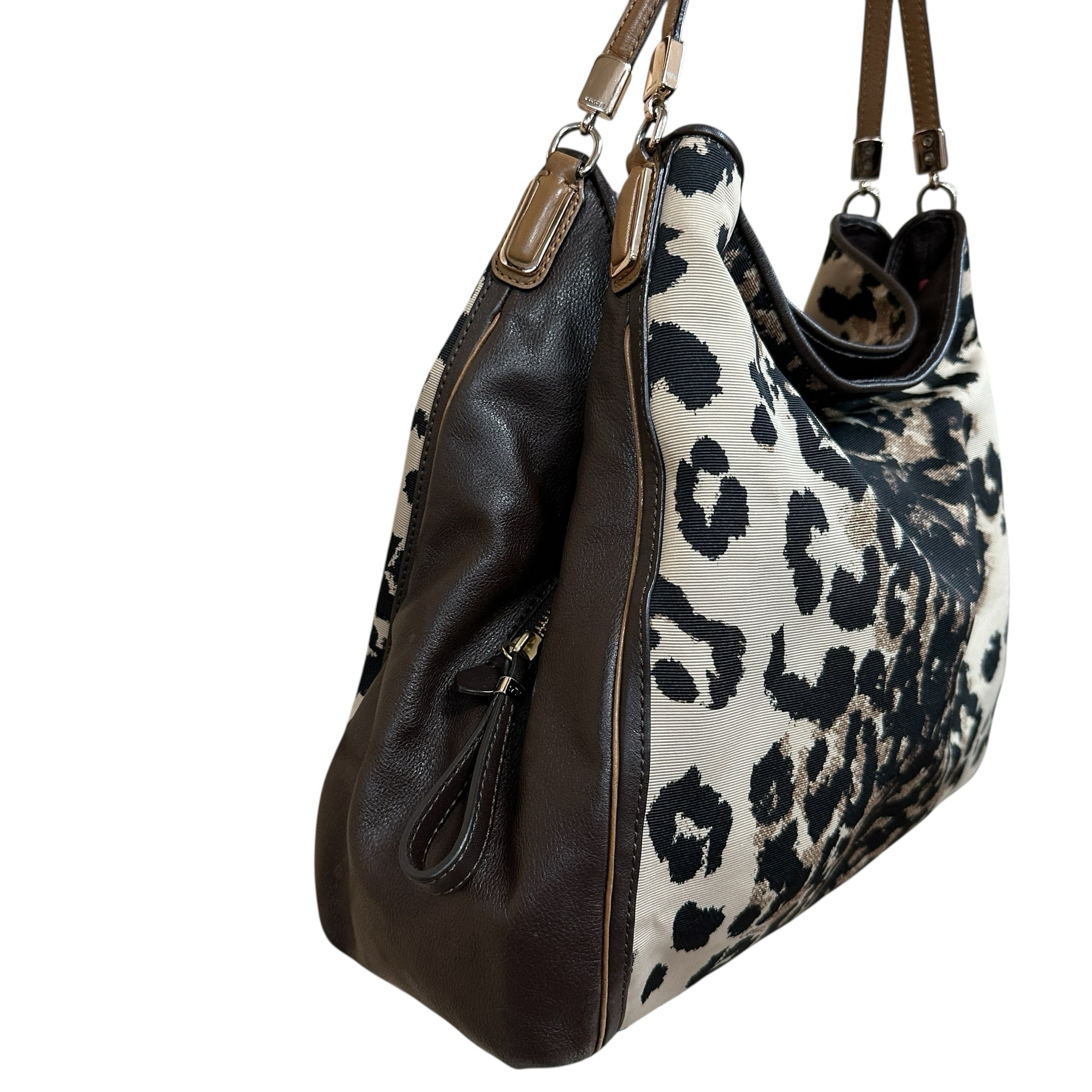 Coach Animal Print Madison Ocelot Phoebe Shoulder Bag 25209