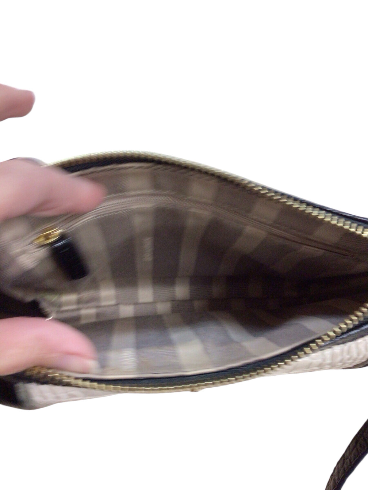 Brahmin Mimosa Convertible Black & Ivory Croc-Embossed Crossbody
