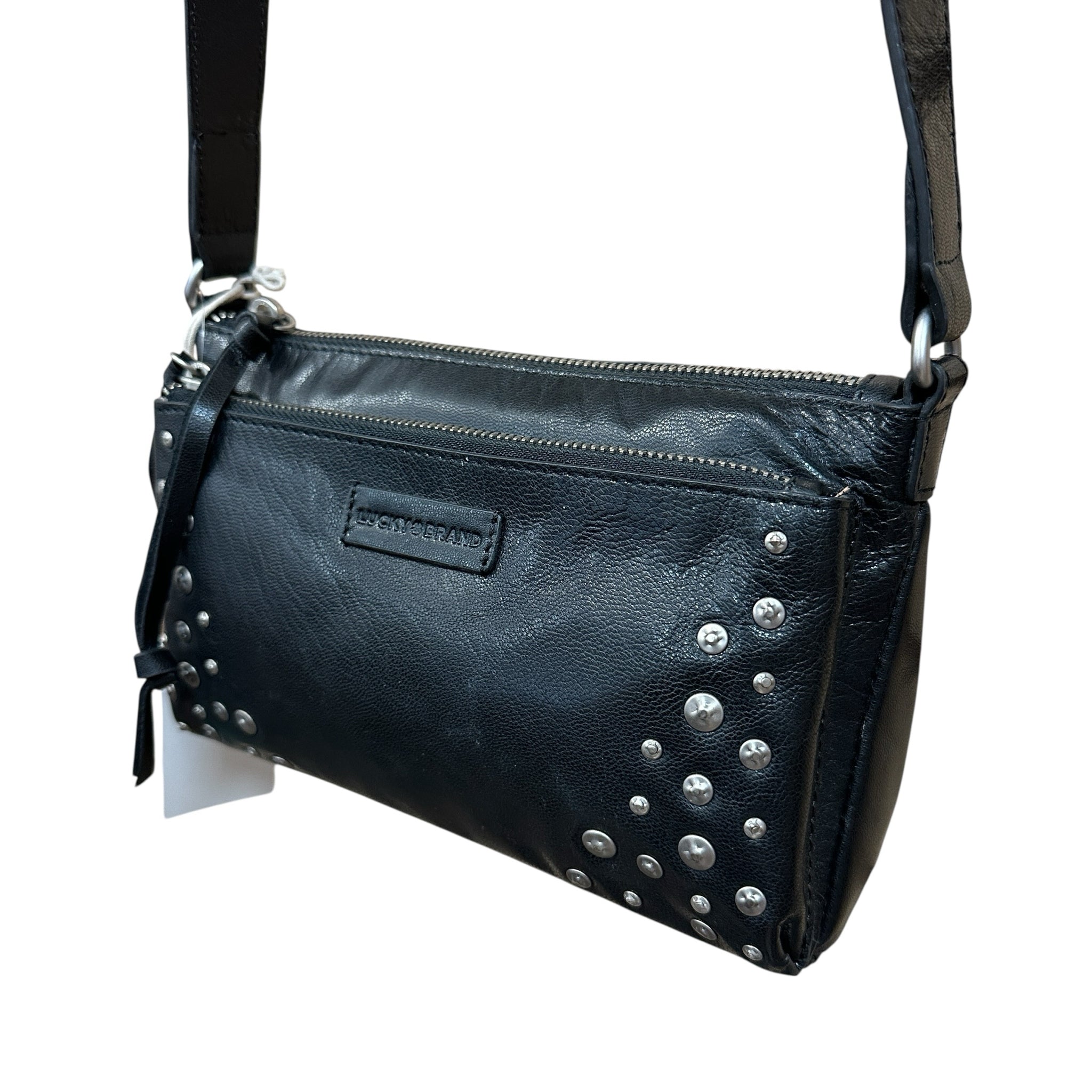 Lucky Brand Black Leather Crossbody Bag NWT